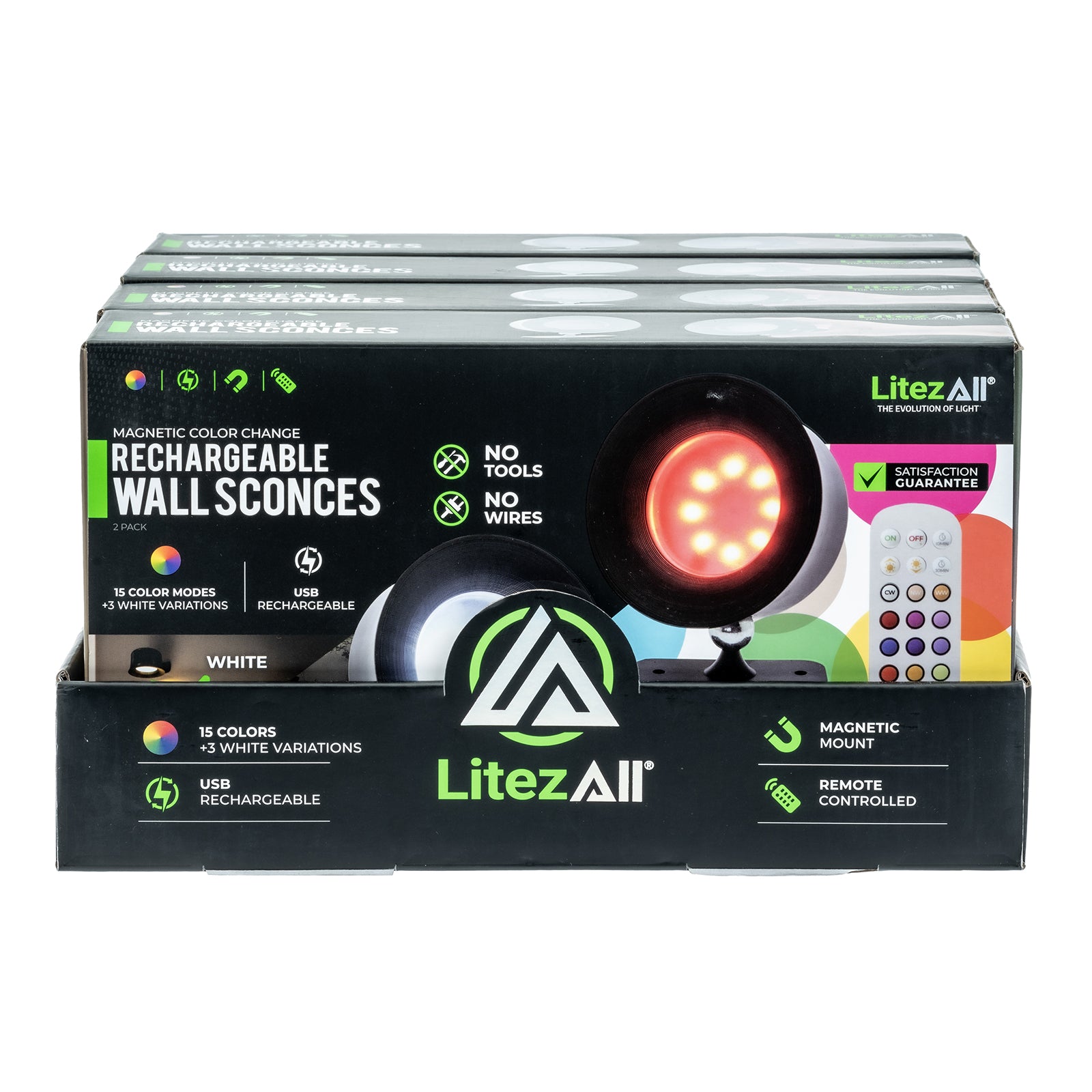 LitezAll® Rechargeable Remote Controlled Wall Sconces - LitezAll - Home Accents - 28