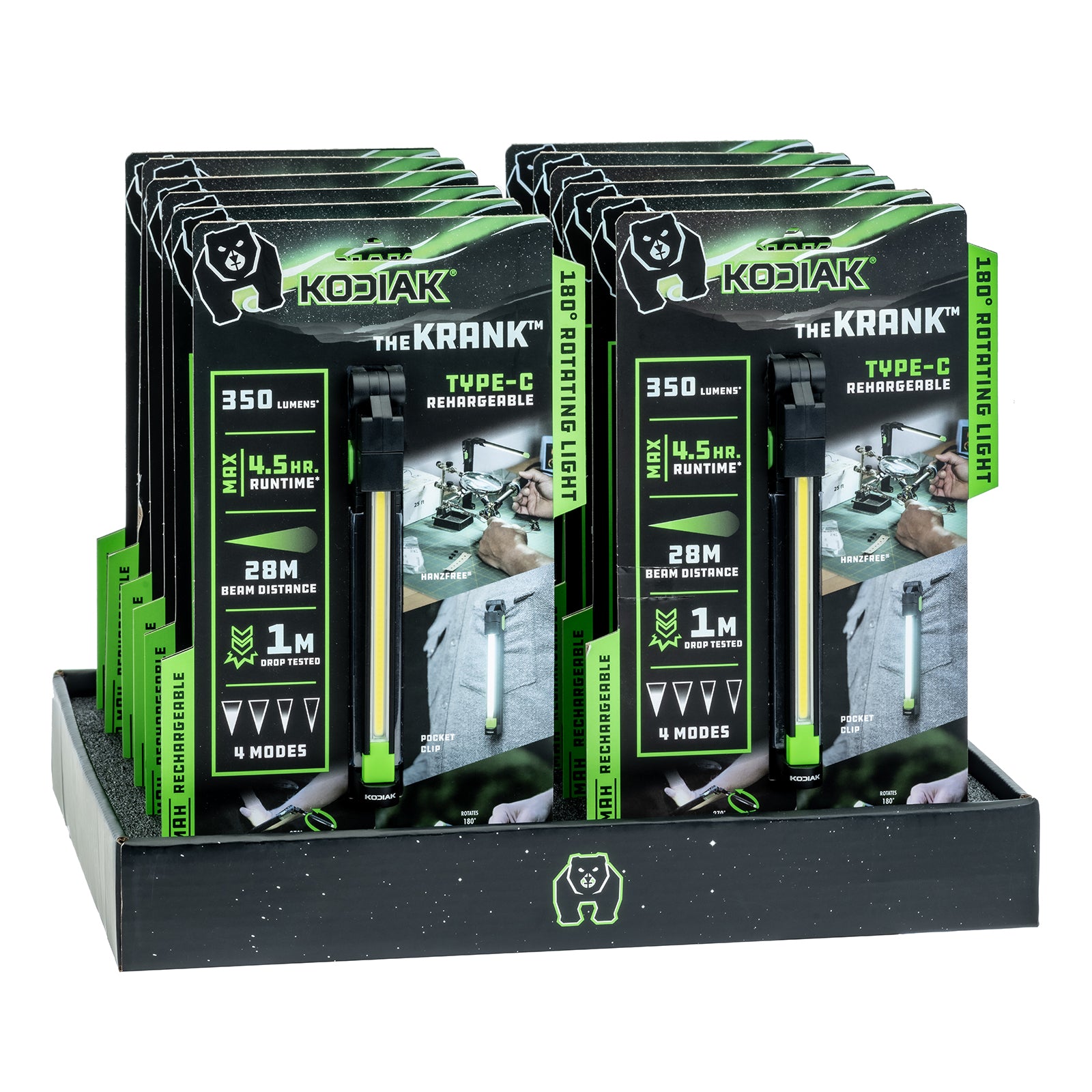 Kodiak® The Krank Rechargeable Slim Work Light - LitezAll - Work Lights - 18