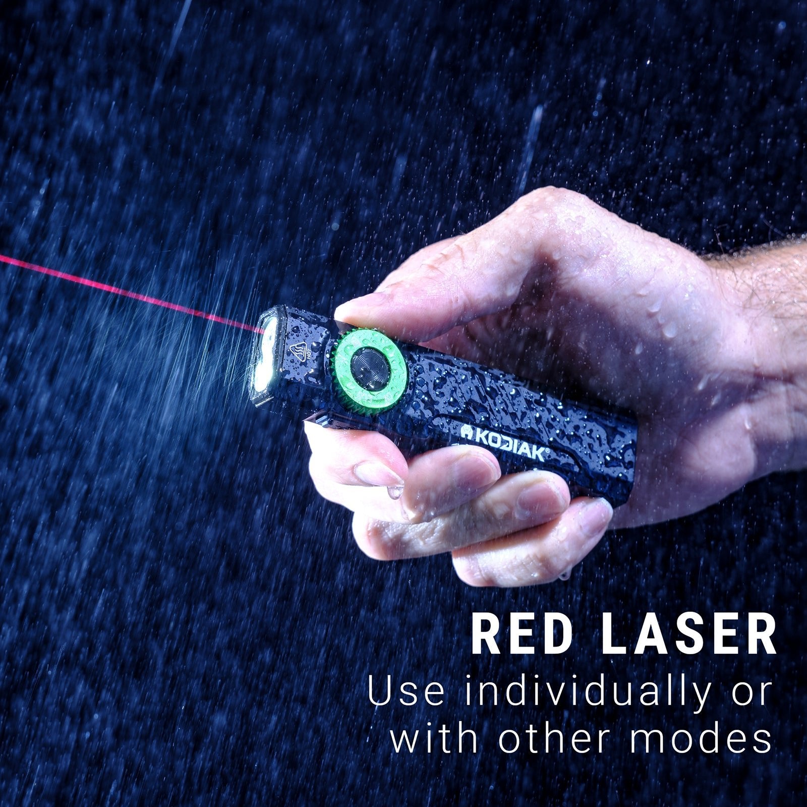 Kodiak® Krux Rechargeable Low Profile Flashlight with UV and Red Laser - LitezAll - Flashlights - 5