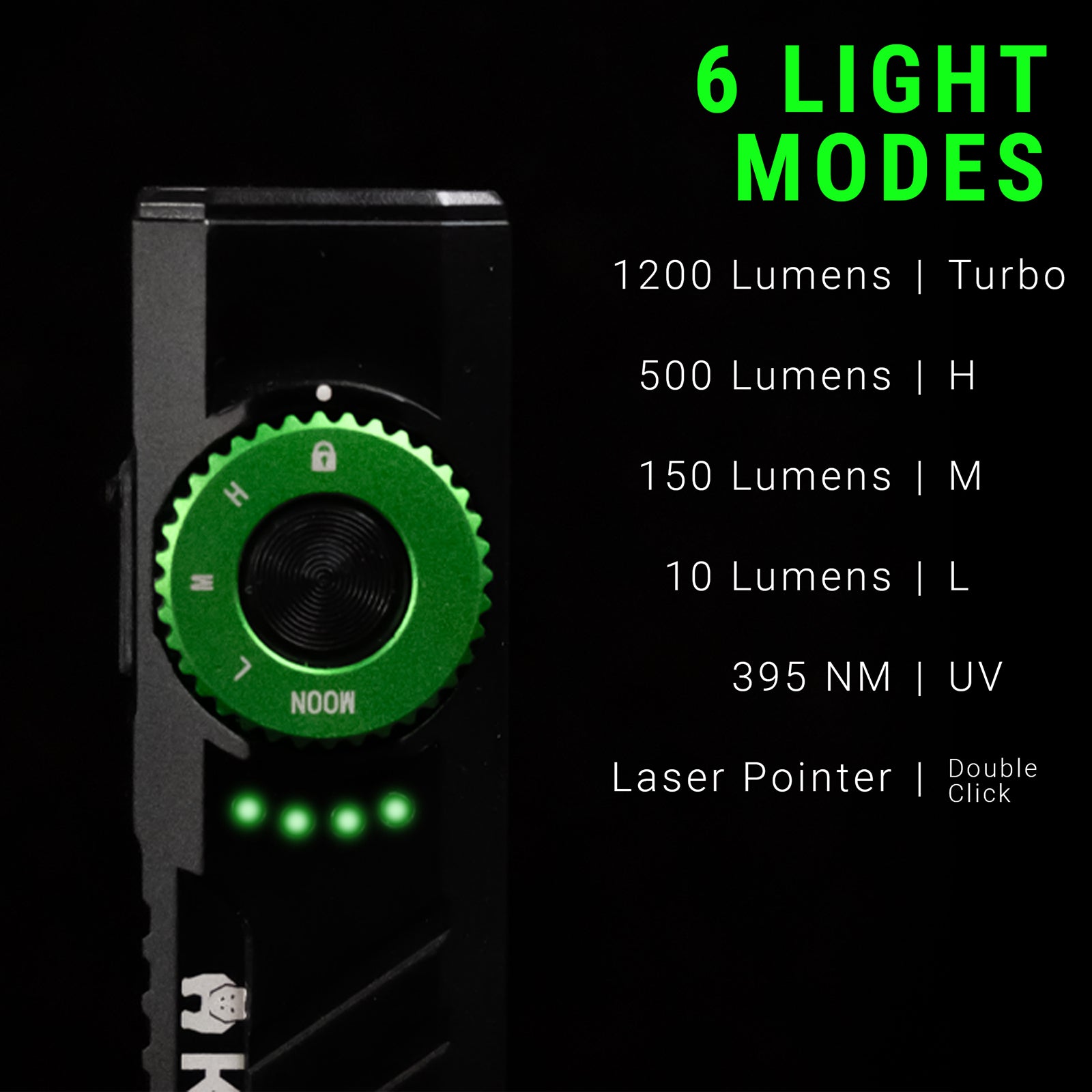 Kodiak® Krux Rechargeable Low Profile Flashlight with UV and Red Laser - LitezAll - Flashlights - 4