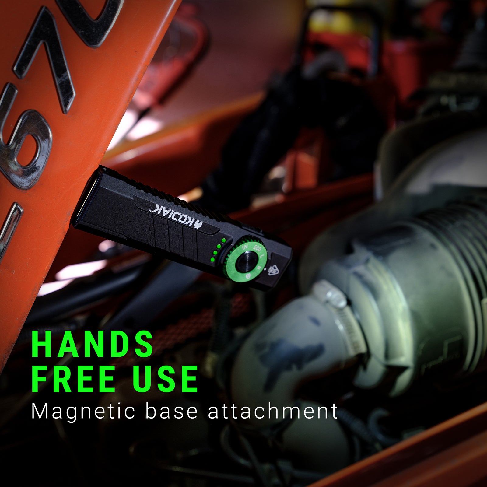 Kodiak® Krux Rechargeable Low Profile Flashlight with UV and Red Laser - LitezAll - Flashlights - 6