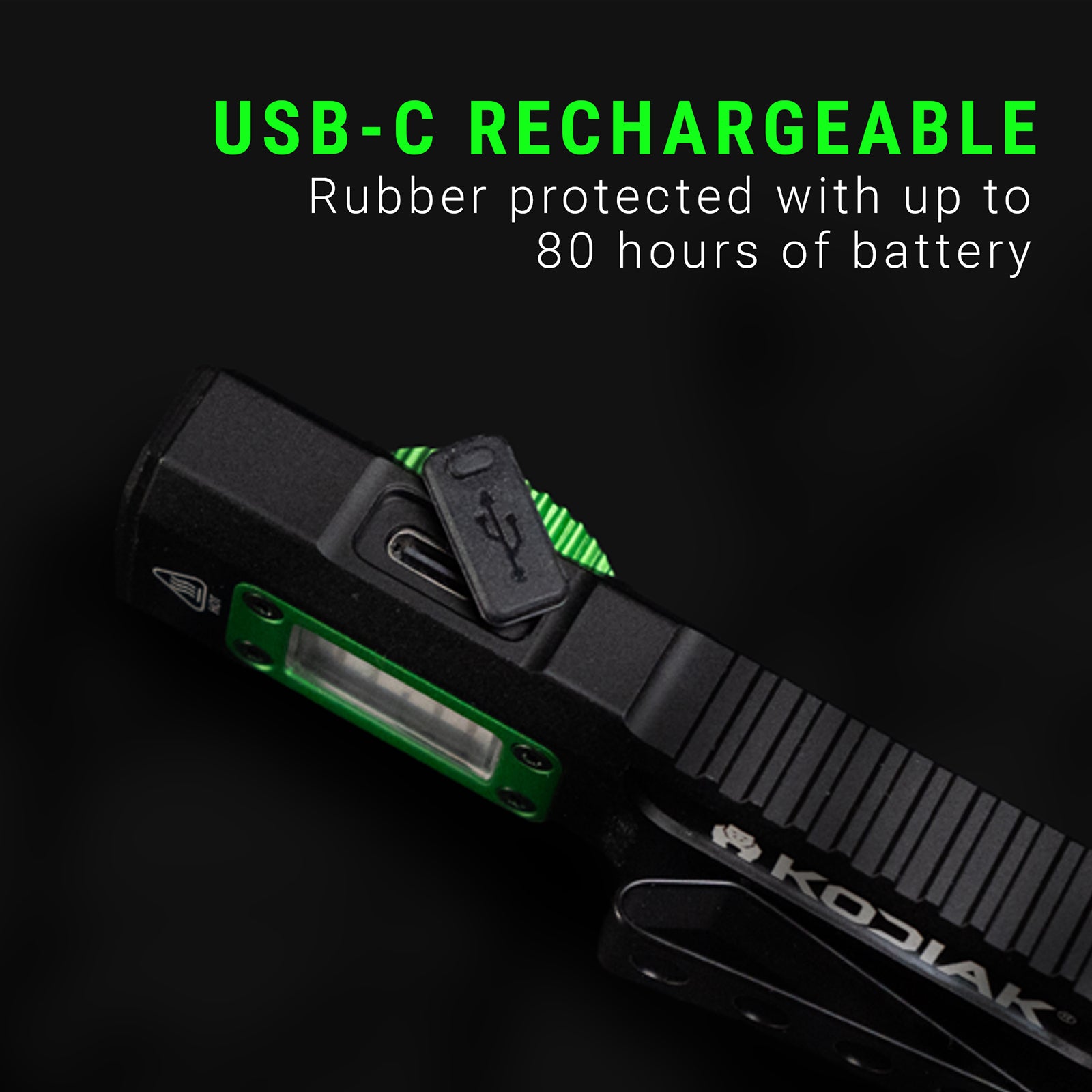 Kodiak® Krux Rechargeable Low Profile Flashlight with UV and Red Laser - LitezAll - Flashlights - 5