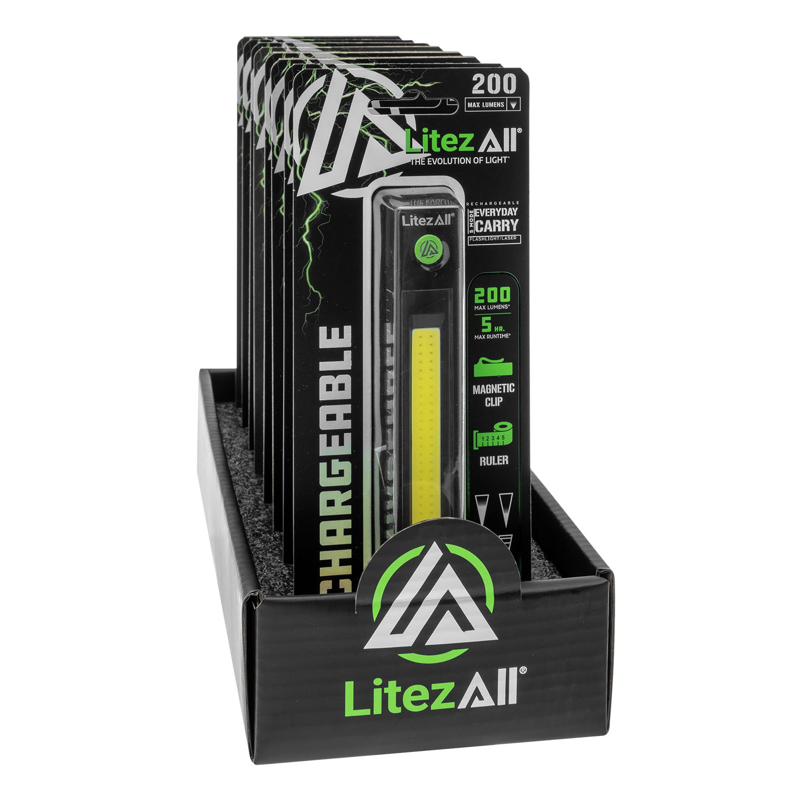 LitezAll Rechargeable Everyday Carry Pen Light with Laser Pointer - LitezAll - Pen Lights - 31