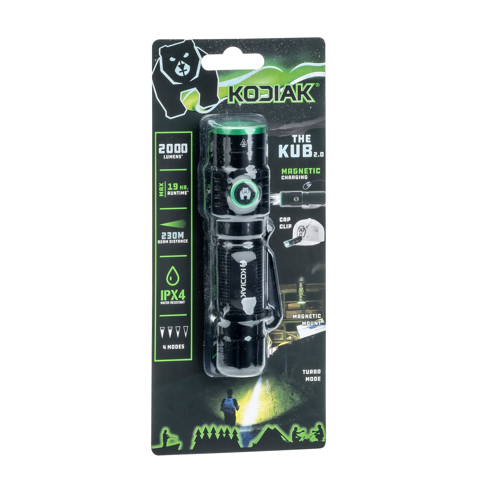 Kodiak® The KUB 2.0 Rechargeable 2000 Lumen Compact Tactical Flashlight - LitezAll - Tactical Flashlights - 34