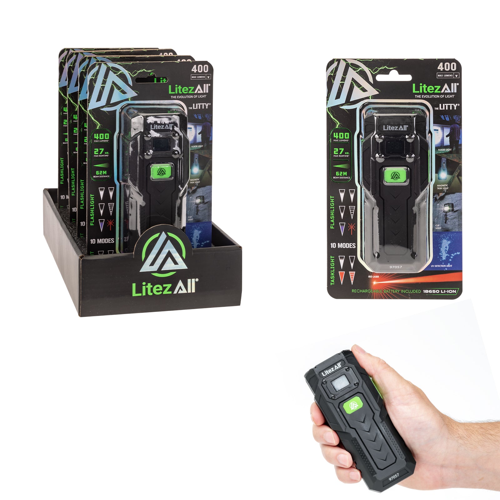 LitezAll® The Litty® Rechargeable Multi - Function Flashlight - LitezAll - Flashlights - 1
