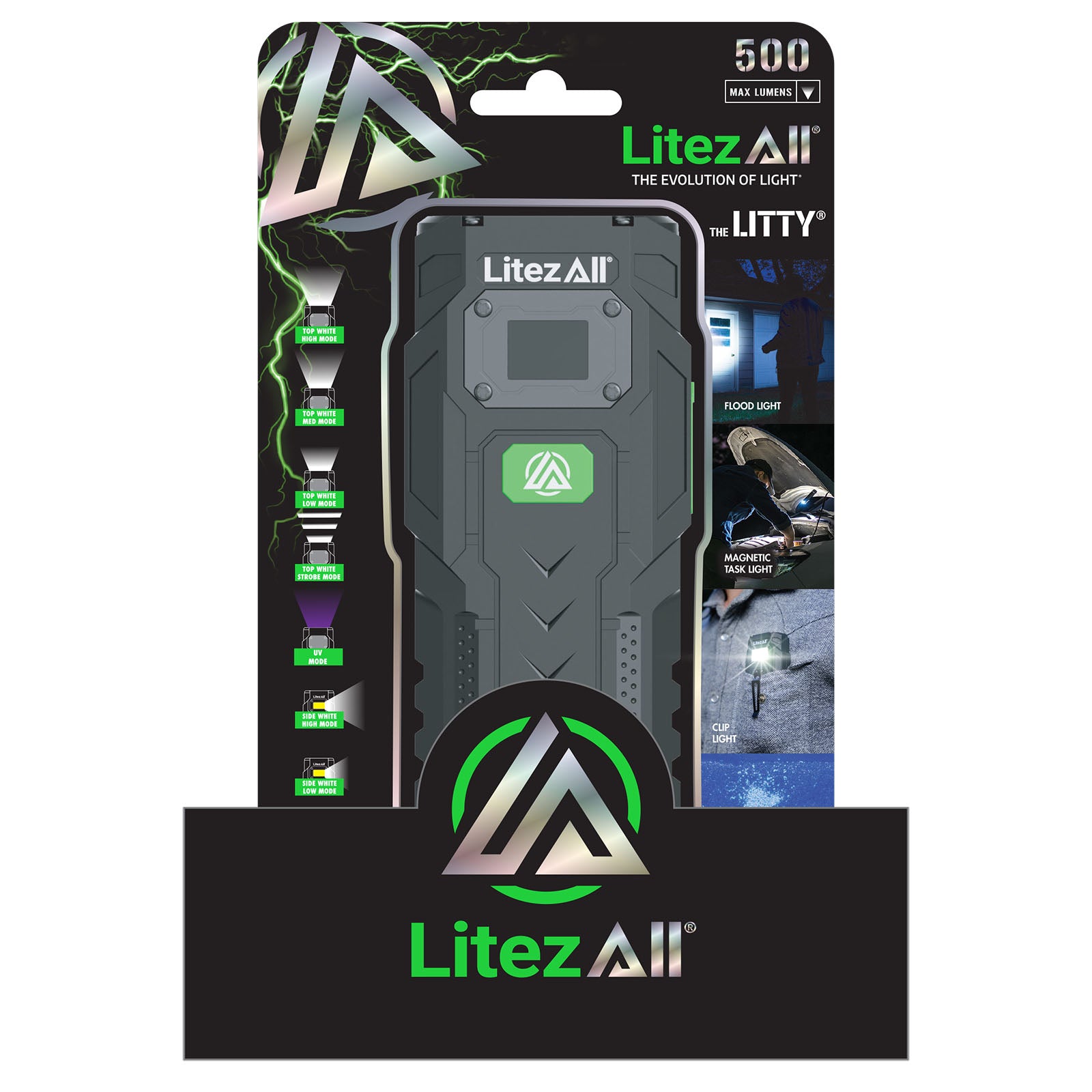 LitezAll® The Litty® Rechargeable Multi - Function Flashlight - LitezAll - Flashlights - 2