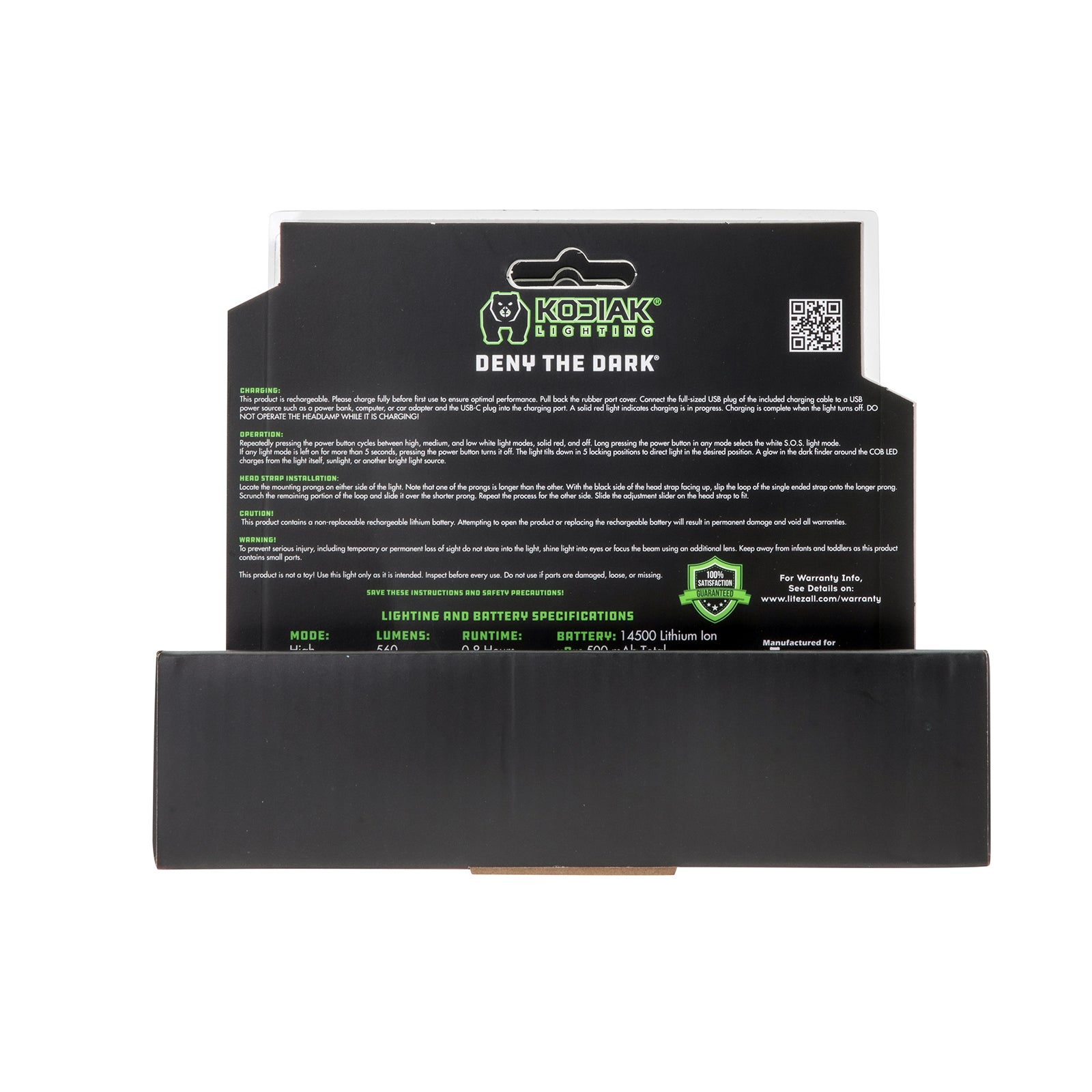 Kodiak® Knight Rechargeable 560 Lumen 5 Mode Headlamp - LitezAll - 33