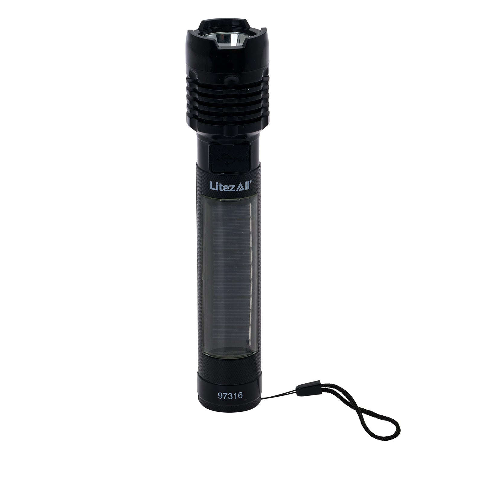 LitezAll® Bask Solar Powered & USB Rechargeable Flashlight - LitezAll - 8