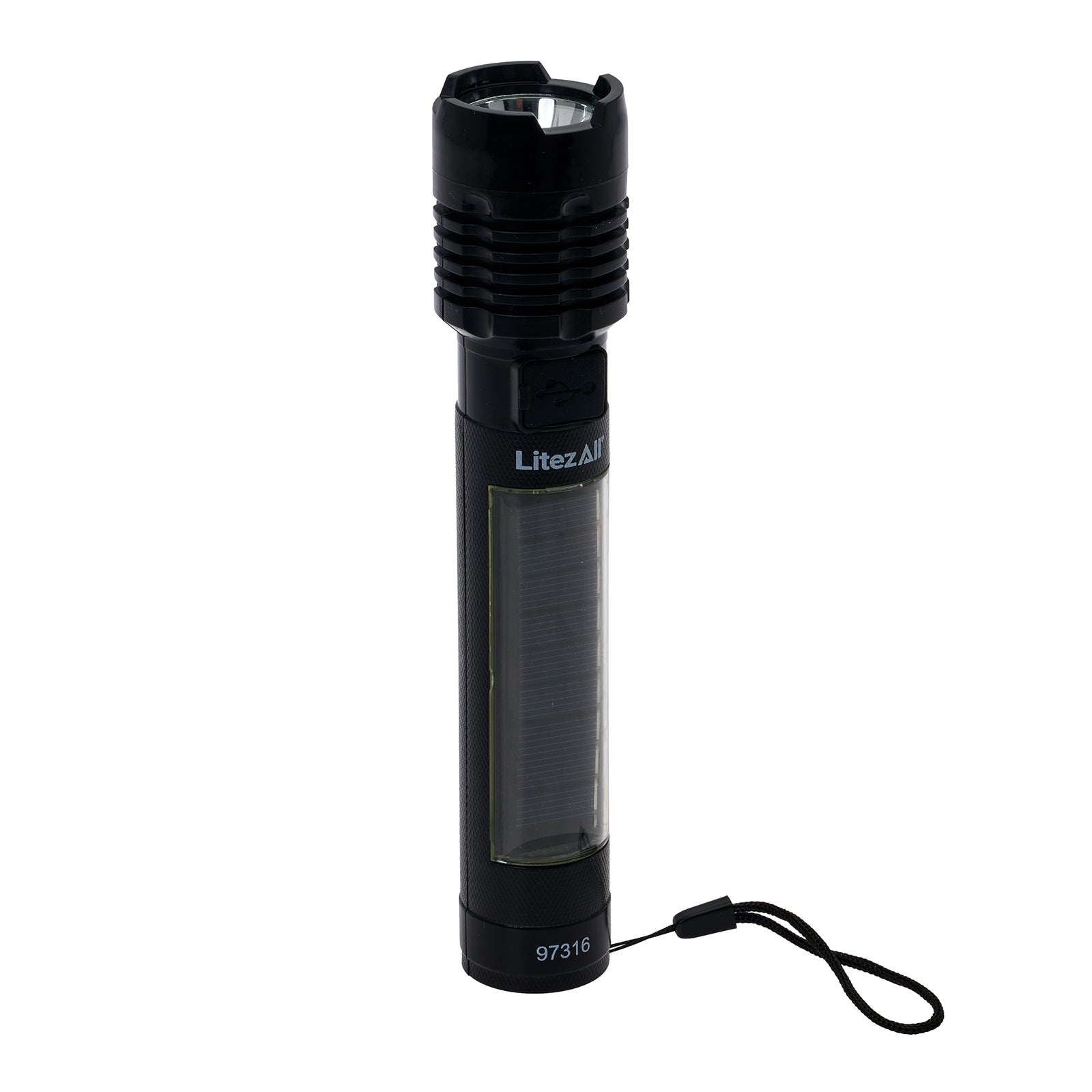 LitezAll® Bask Solar Powered & USB Rechargeable Flashlight - LitezAll - 9