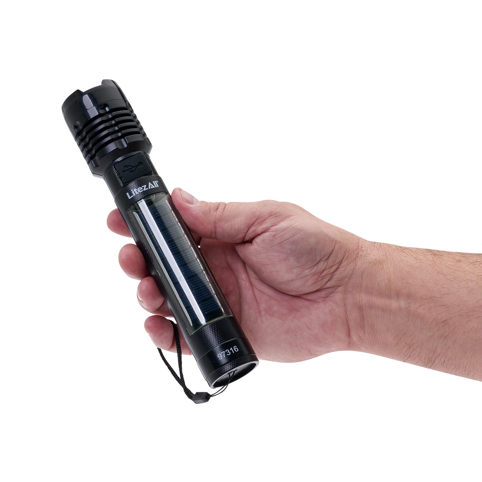 LitezAll® Bask Solar Powered & USB Rechargeable Flashlight - LitezAll - 19