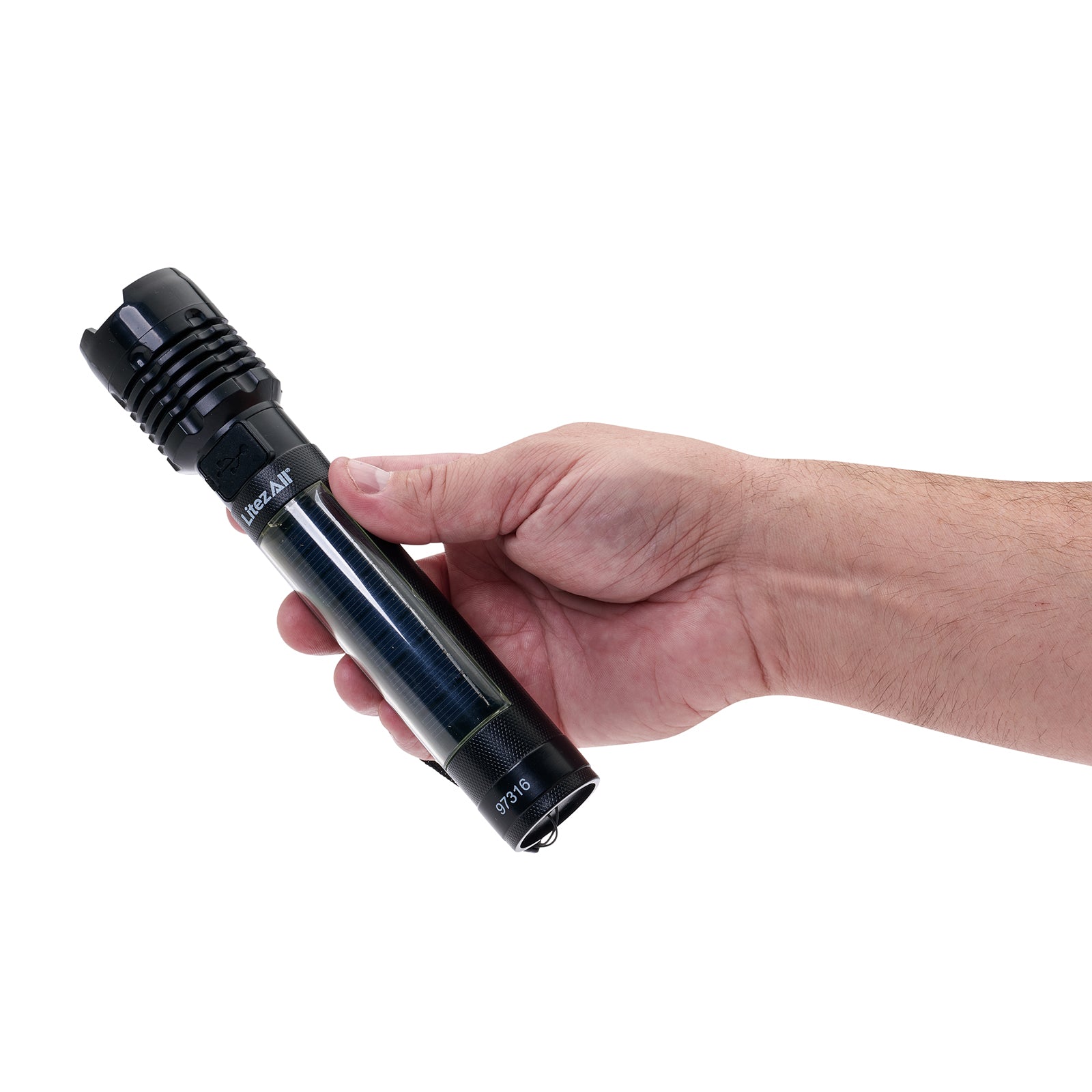 LitezAll® Bask Solar Powered & USB Rechargeable Flashlight - LitezAll - 20