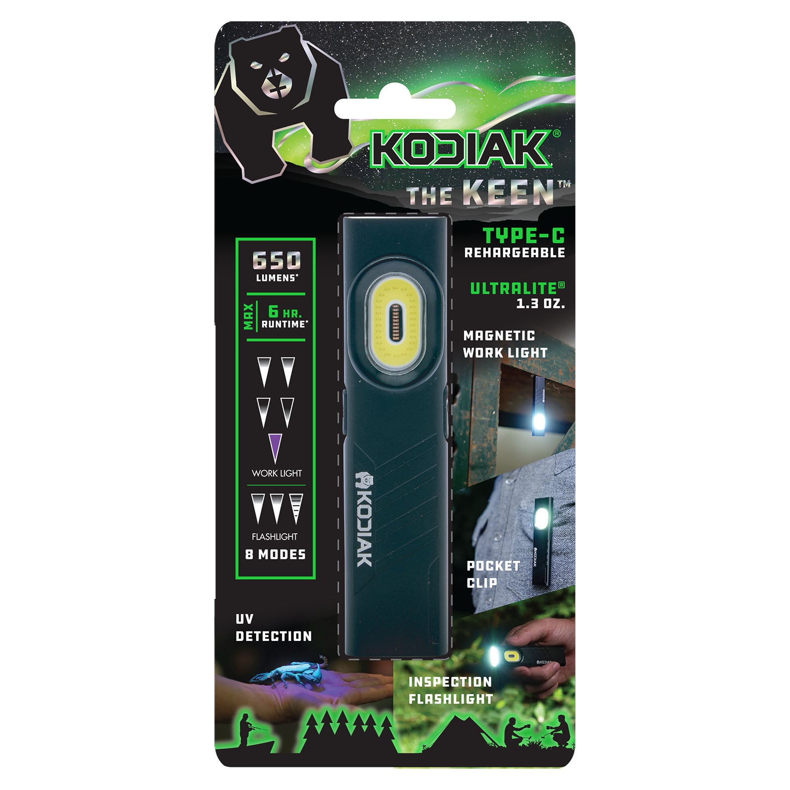 Kodiak® Keen Rechargeable 8 Mode Pocket Work Light and Flashlight - LitezAll - Work Lights - 2