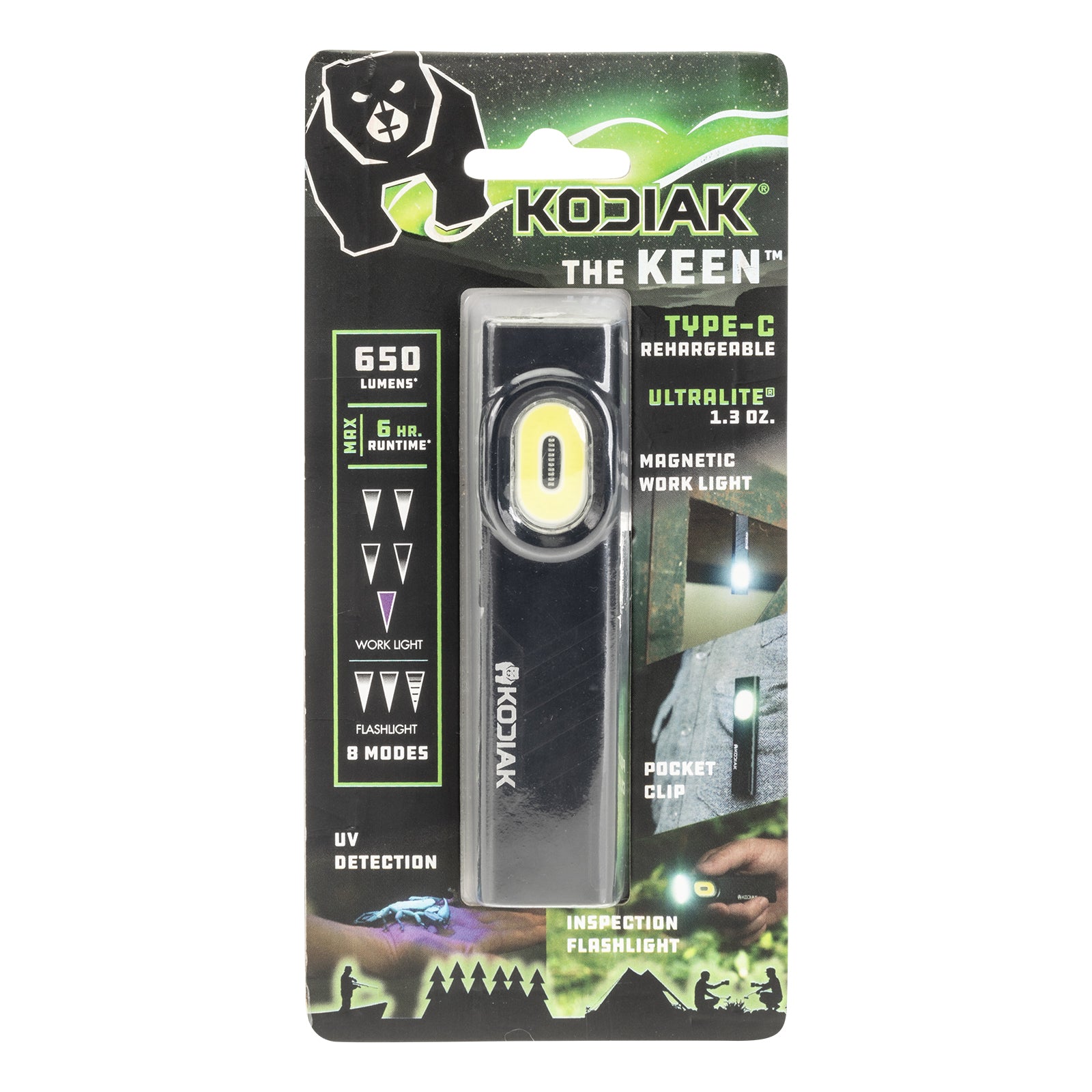 Kodiak® Keen Rechargeable 8 Mode Pocket Work Light and Flashlight - LitezAll - Work Lights - 24