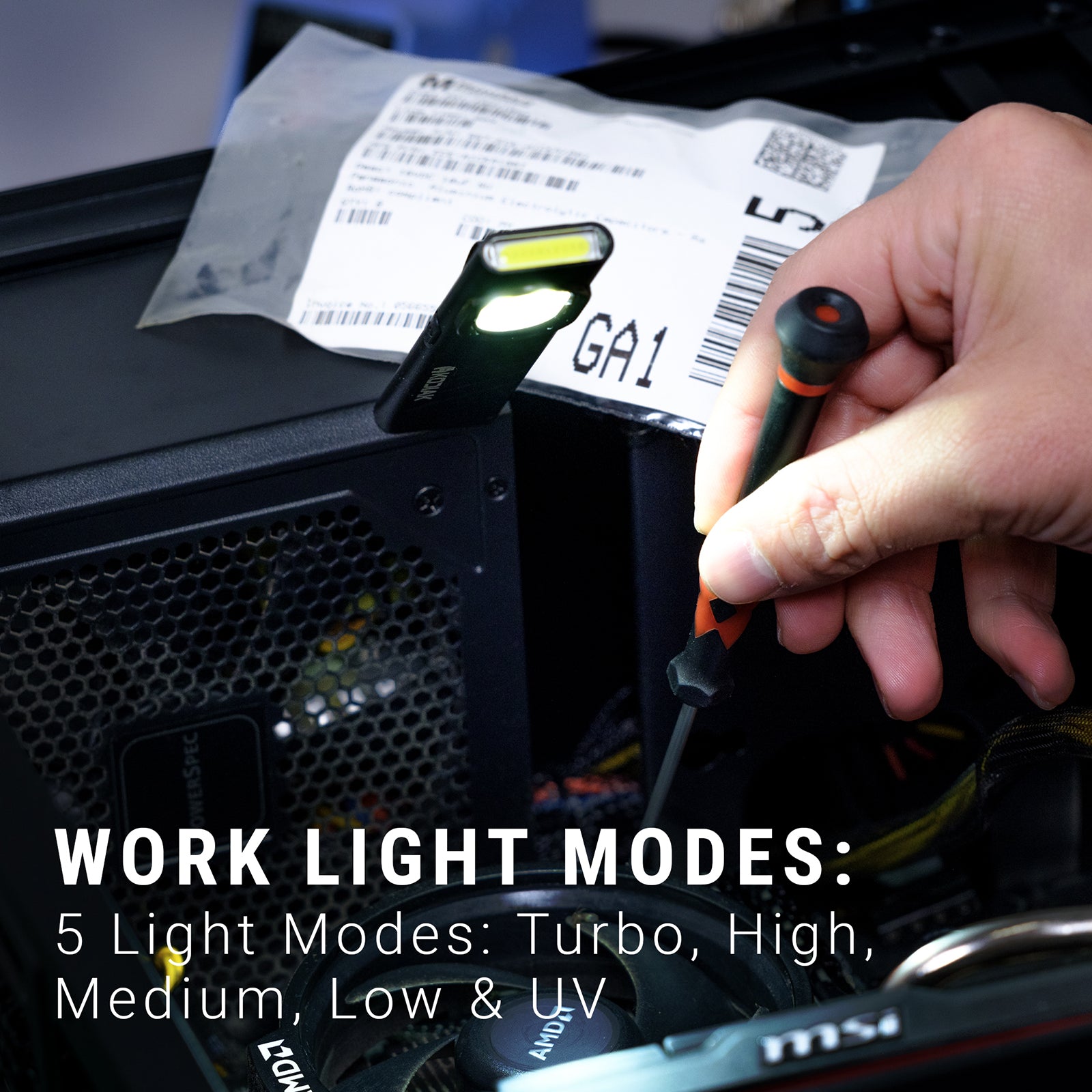 Kodiak® Keen Rechargeable 8 Mode Pocket Work Light and Flashlight - LitezAll - Work Lights - 3