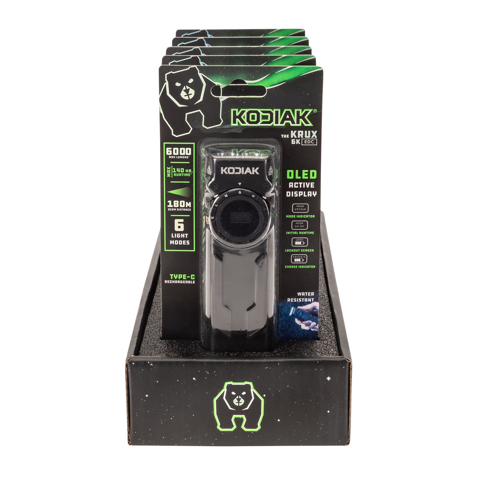 Krux 6.0 6000 Lumen Rechargeable Dial Work Light with OLED Screen - LitezAll - Work Lights - 38