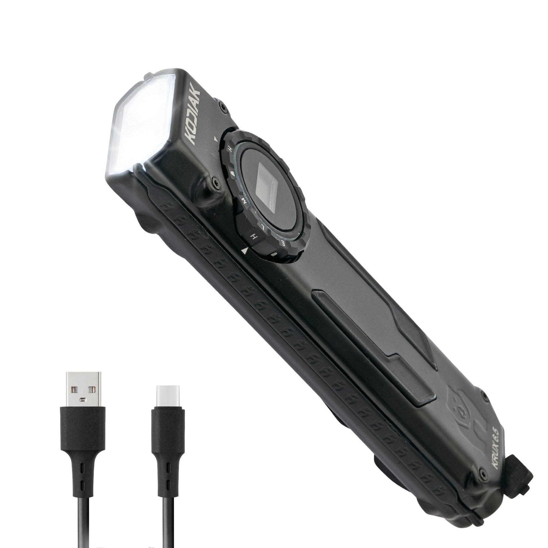 Krux 6.0 6000 Lumen Rechargeable Dial Tactical EDC Light with OLED Screen - LitezAll - Work Lights - 2