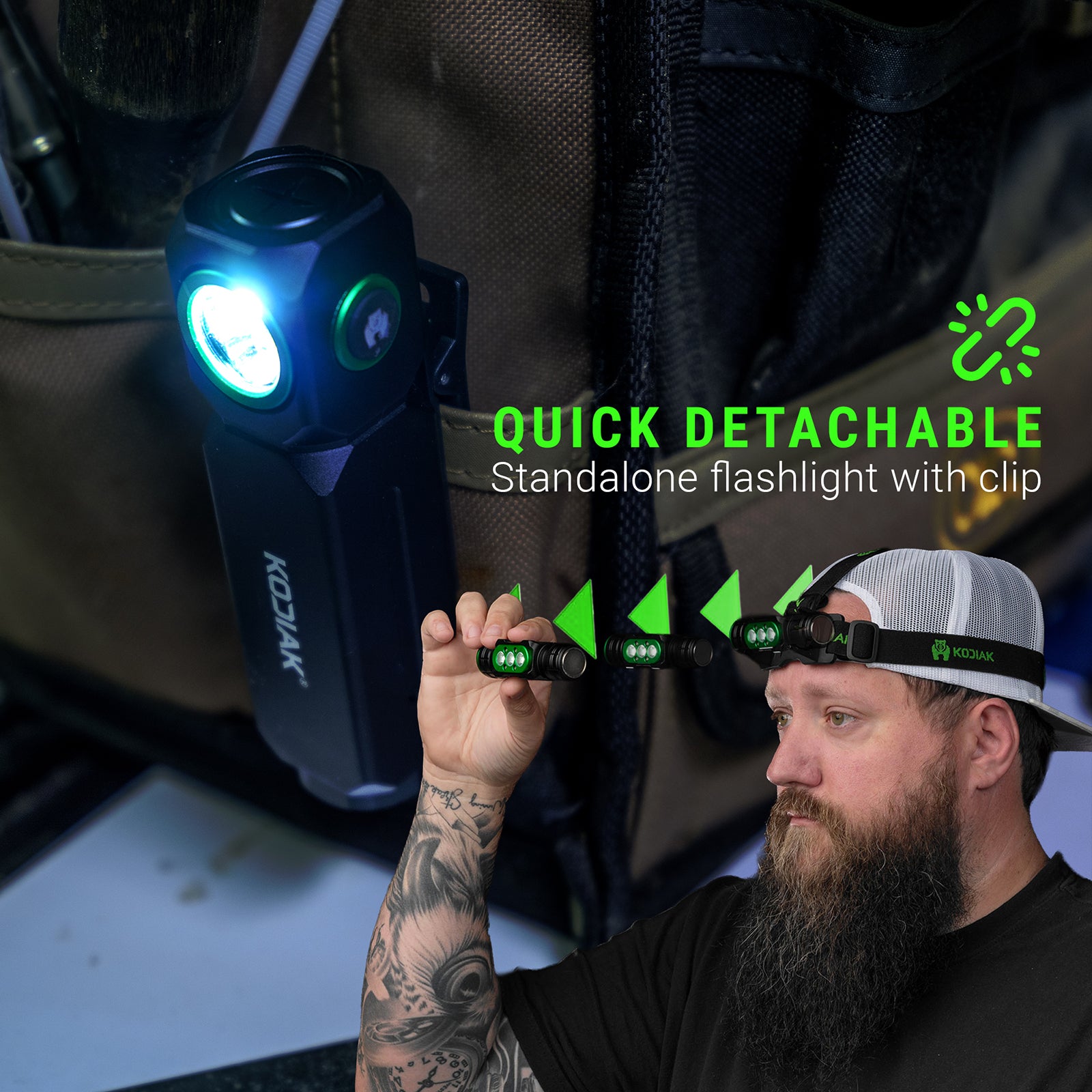 Kodiak® Konvert 1.5K RGW Headlamp - LitezAll - 4