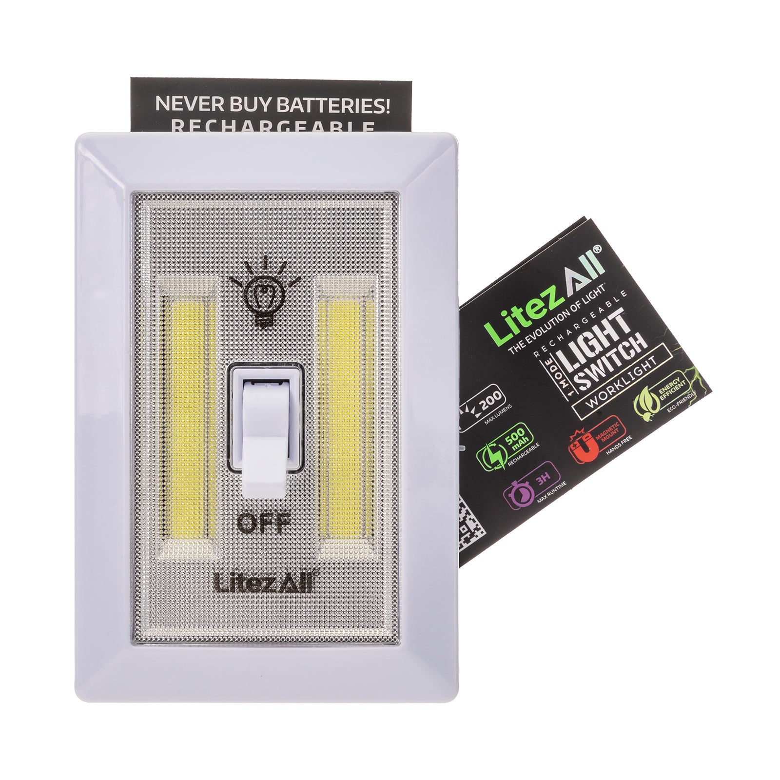 LitezAll® COB LED Rechargeable Cordless Light Switch - LitezAll - 31
