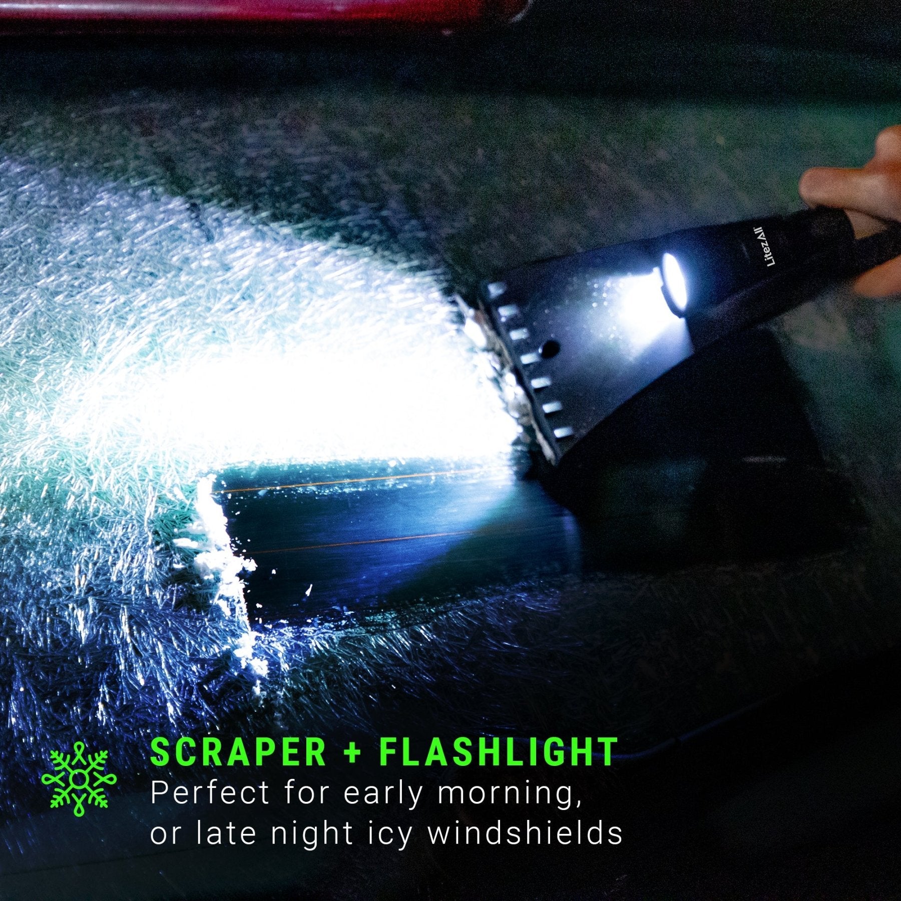 LitezAll® Icy Light Ice Scraper with Removable Utility Flashlight - LitezAll - Work Lights - 3