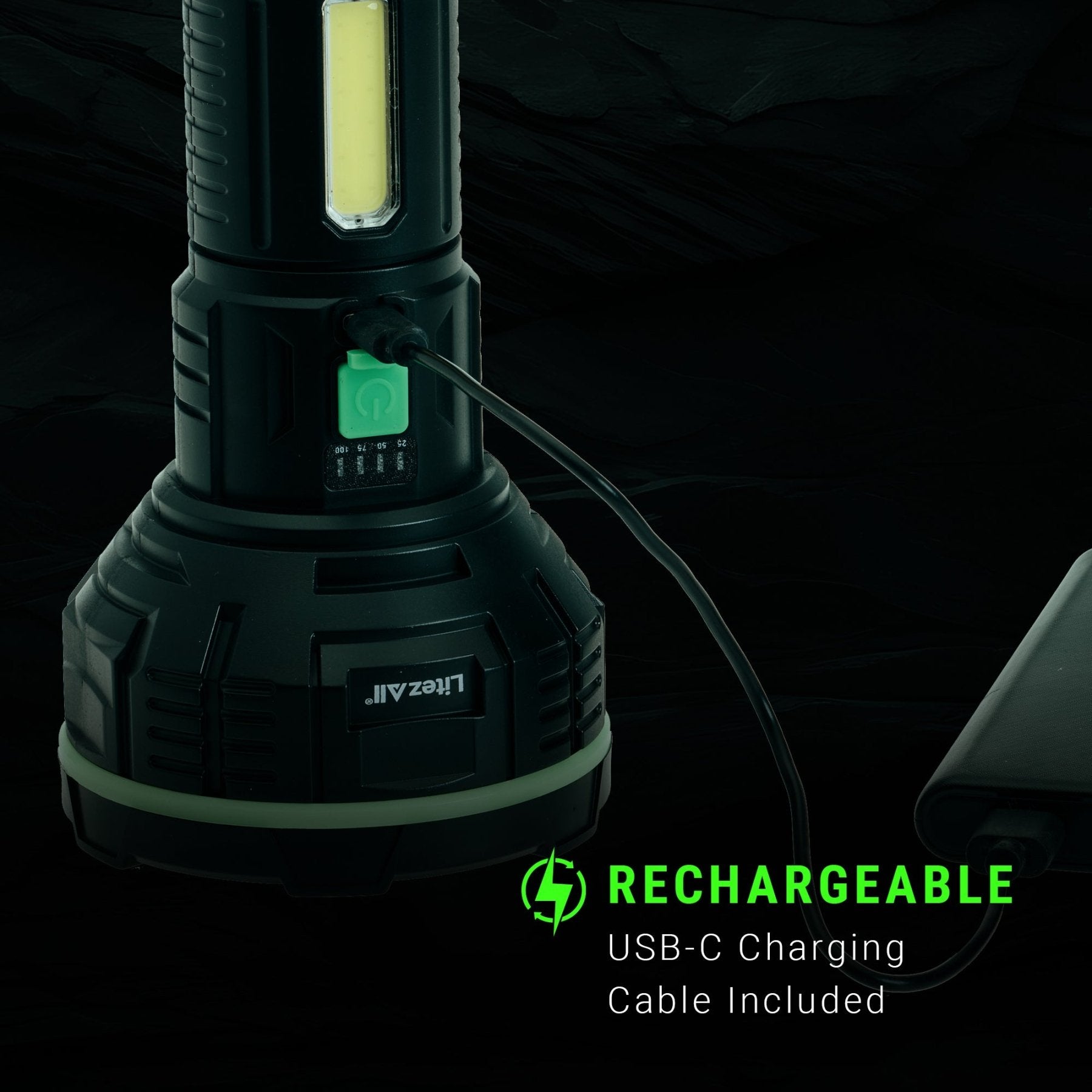 LitezAll® Rechargeable Ultralite® Hybrid Beam Flashlight - LitezAll - 8