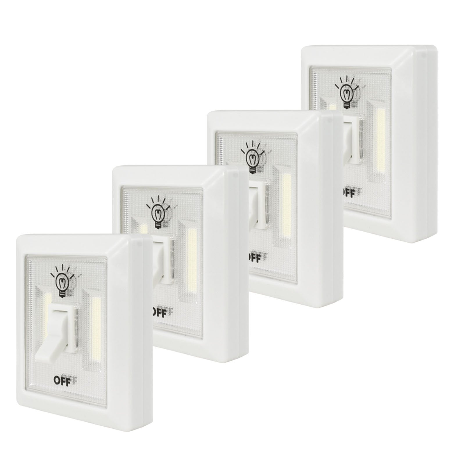 LitezAll COB LED Wireless Mini Light Switch 4 Pack - LitezAll - Wireless Lighting Solutions - 1