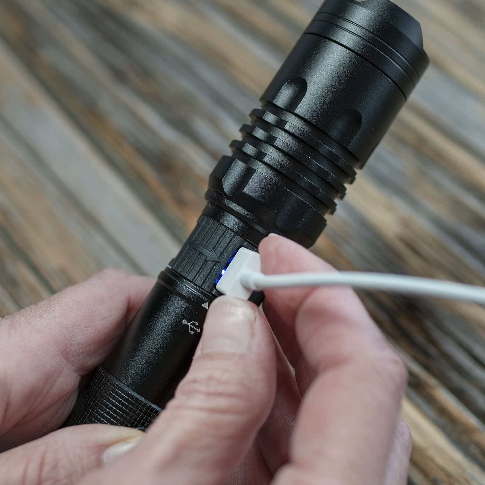 LitezAll 1000 Lumen Rechargeable Tactical Flashlight - LitezAll - Tactical Flashlights - 8
