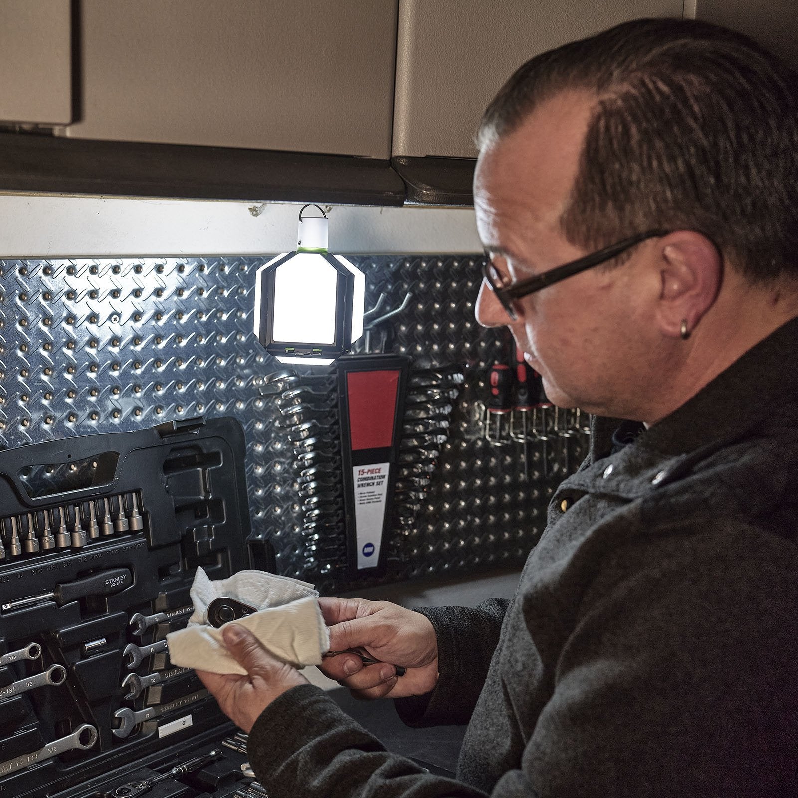 LitezAll Rechargeable Lantern with Fold-Out Panels - LitezAll - Lanterns - 4