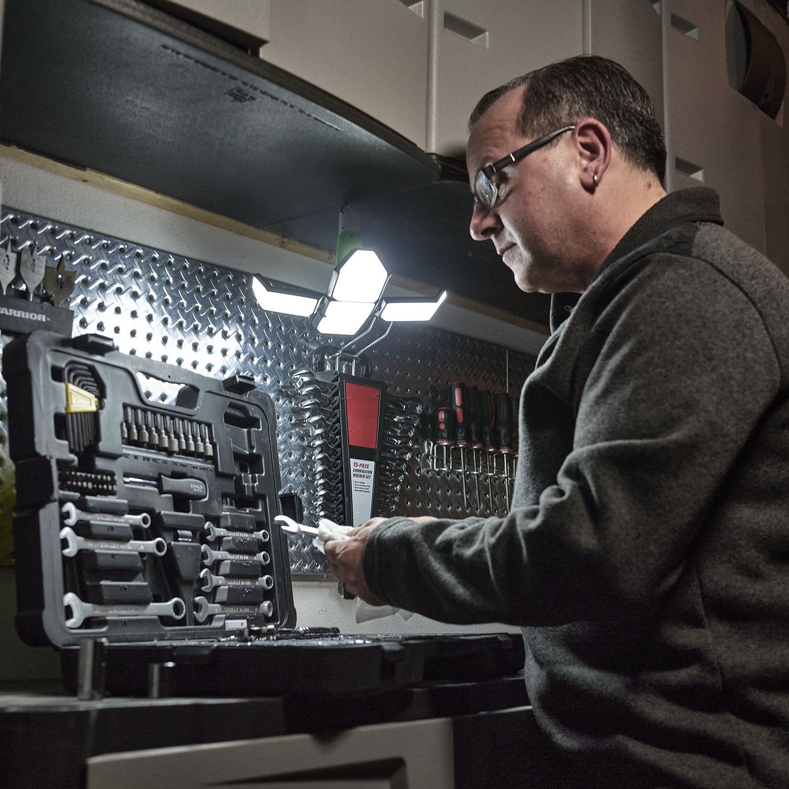 LitezAll Rechargeable Lantern with Fold-Out Panels - LitezAll - Lanterns - 5