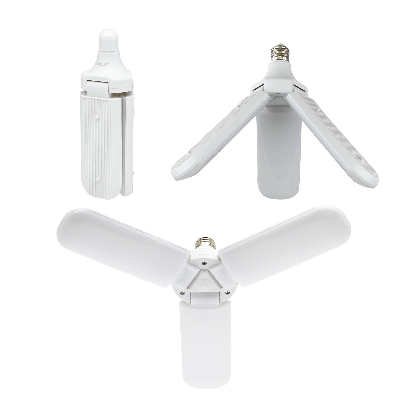 LitezAll 3 Bulb A/C Powered Folding Light - LitezAll - Home Accents - 1
