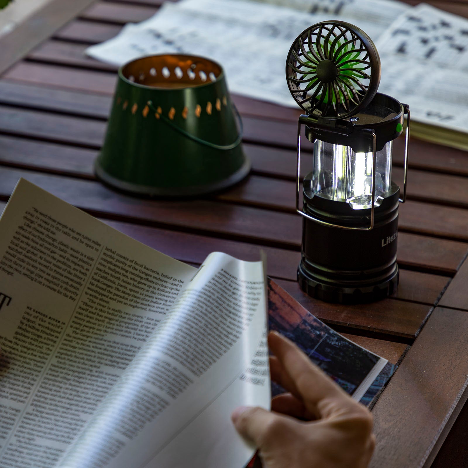LitezAll Pull Up Lantern with Built-In Fan - LitezAll - Lanterns - 2