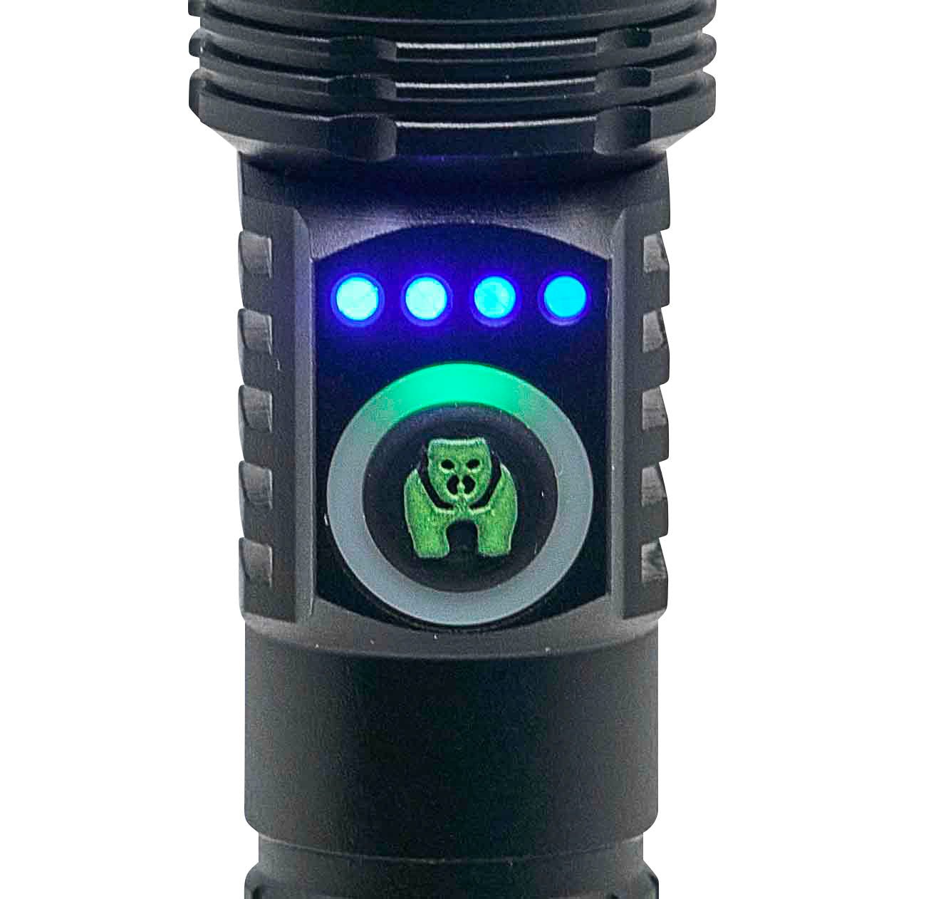 Kodiak 2000 Lumen Rechargeable Tactical Flashlight with Magnetic Charging - LitezAll - Tactical Flashlights - 24