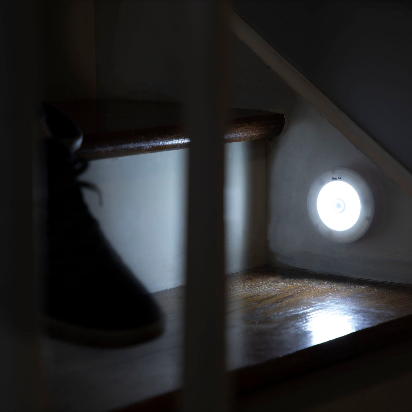 LitezAll® Motion Activated Puck Light Battery Powered