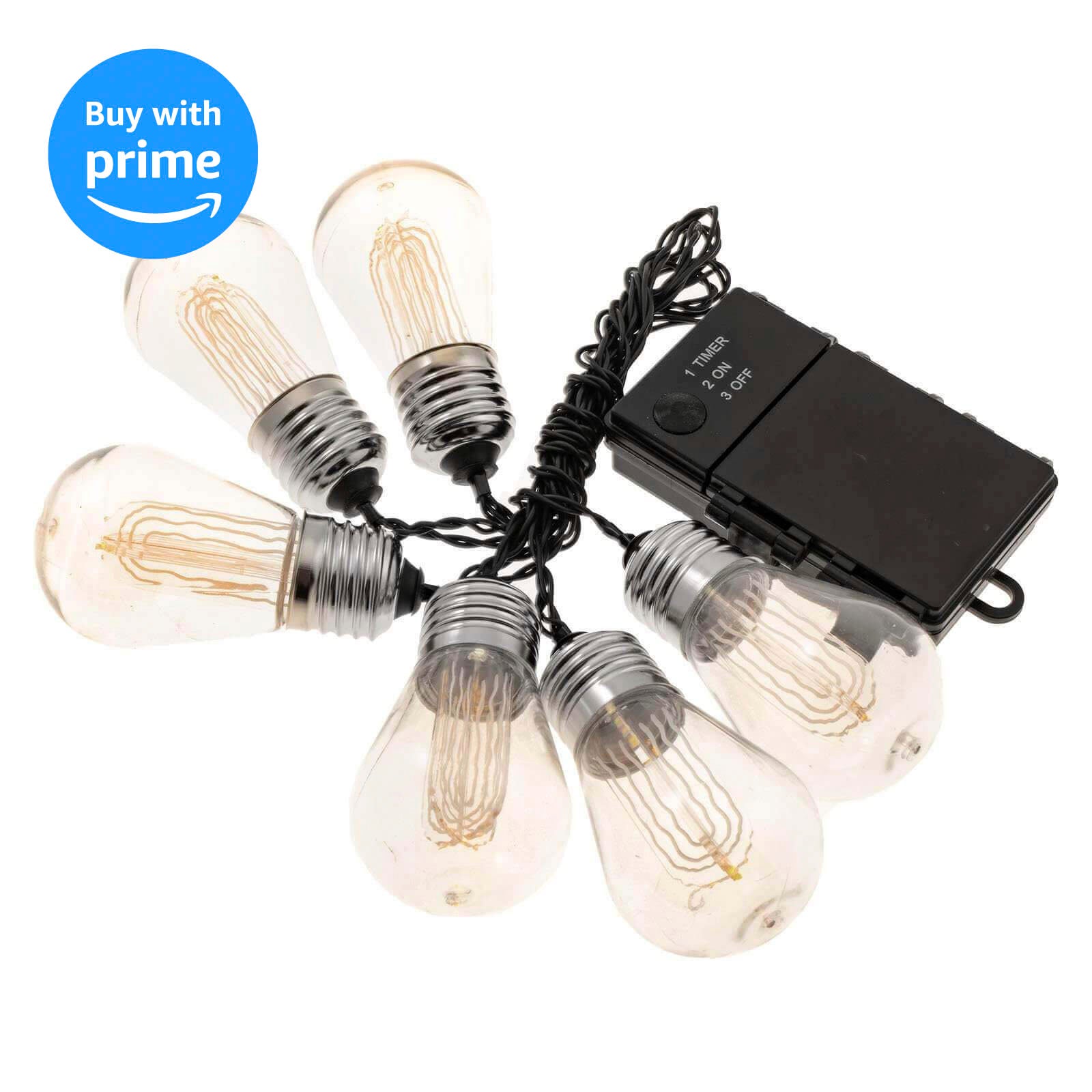 LitezAll® LED Edison Bulb 6 Piece String Lights