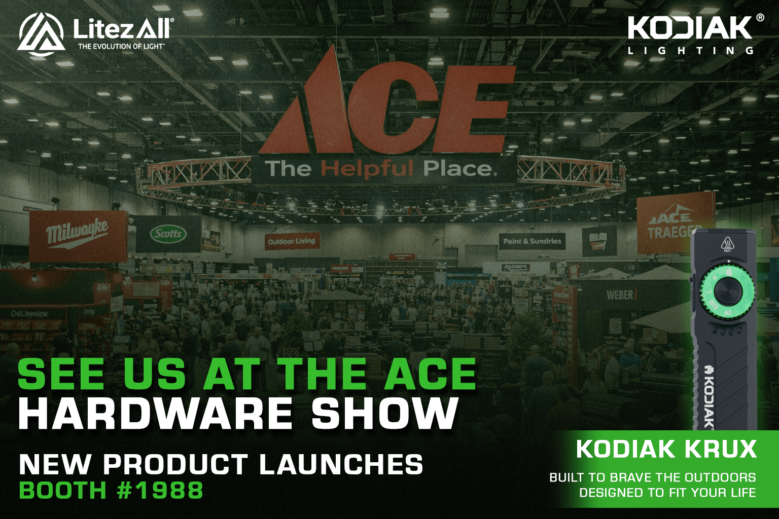 See Us at the Ace Hardware Show | New Product Launches | Booth [1988] - LitezAll