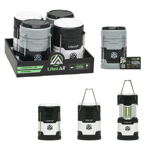 LitezAll Extendable COB LED Lantern - LitezAll