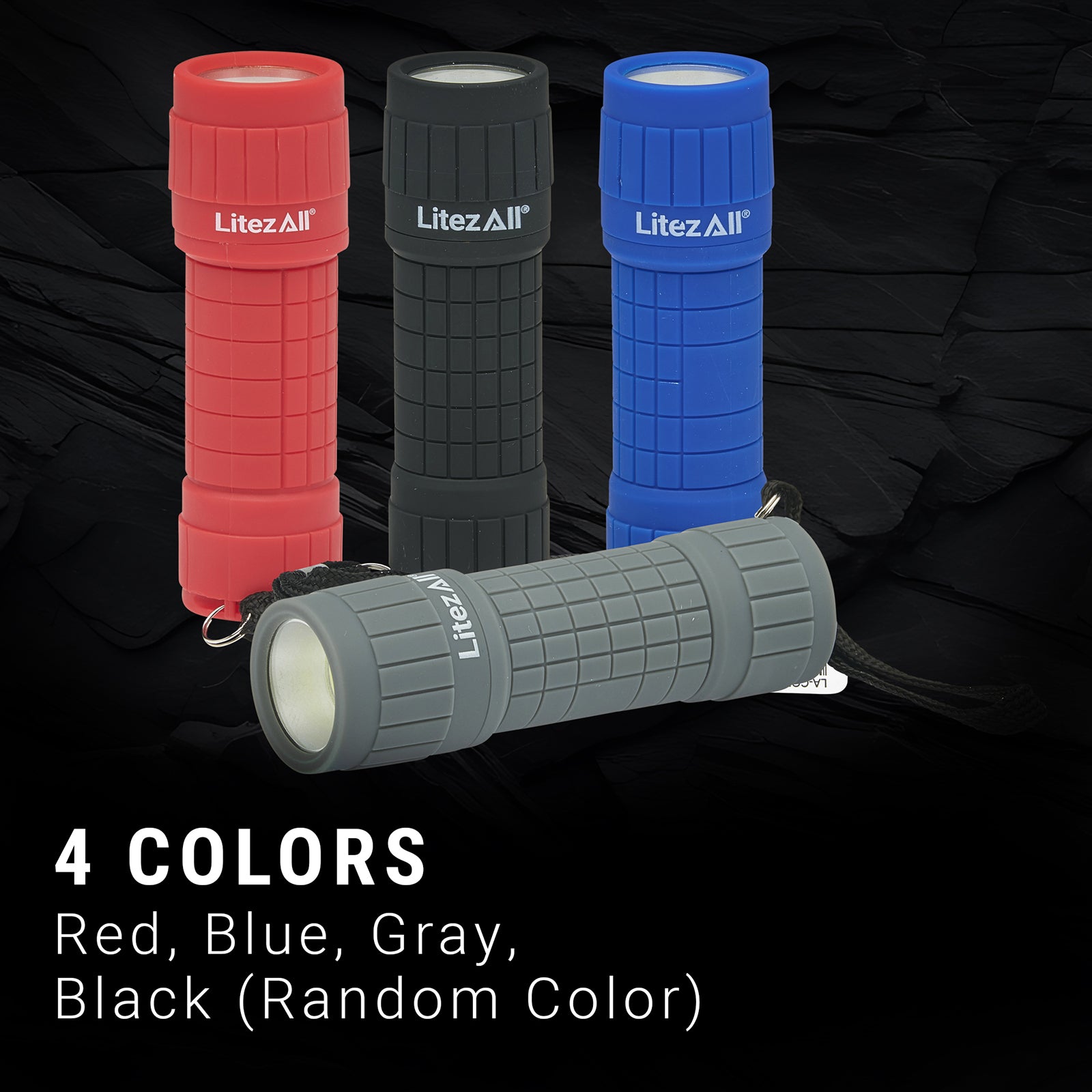 LitezAll® 100 Lumen All Weather Rubber Coated Pocket Flashlight - LitezAll - Flashlights - 4