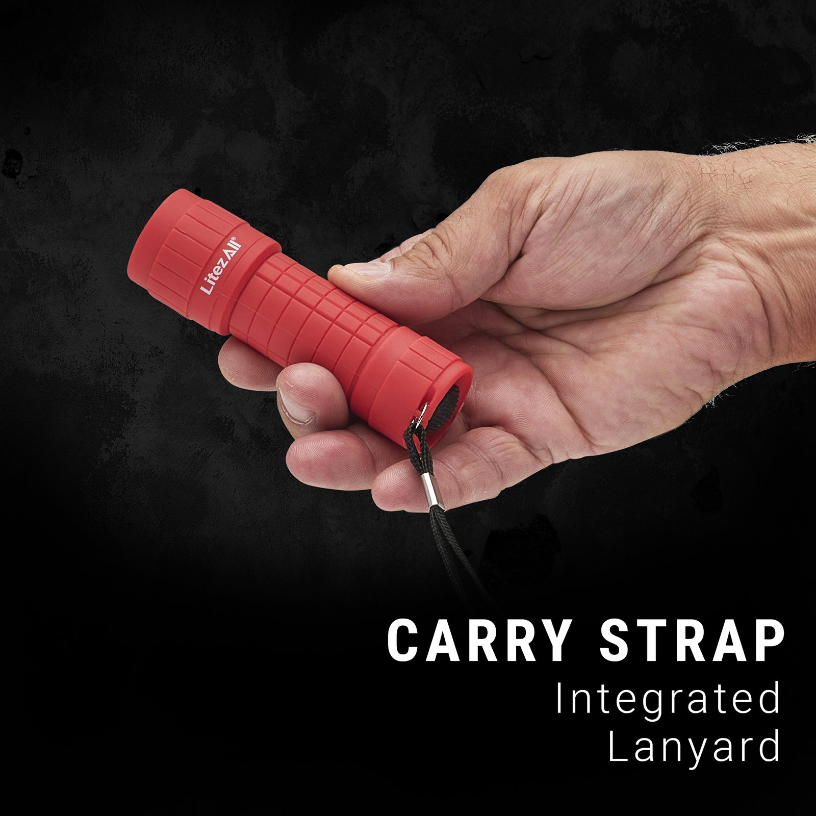 るる　ライトグレーXS LitezAll 100 Lumen All Weather Rubber Coated Pocket Flashlight