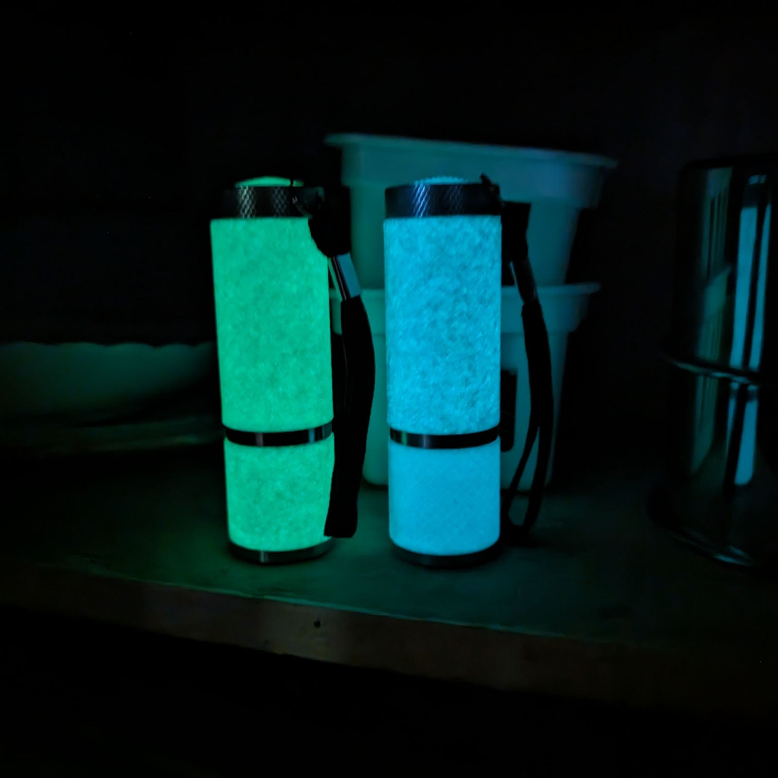 LitezAll Glow In the Dark LED Pocket  Flashlight with COB LED