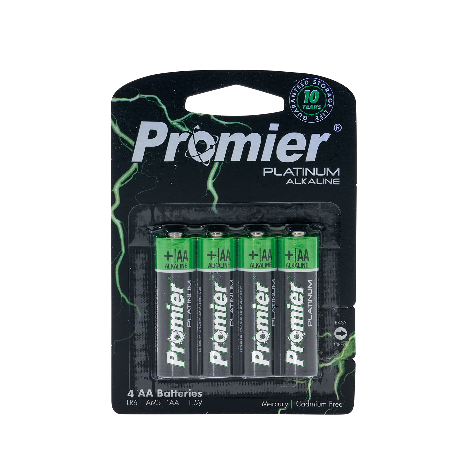 Promier® AA Platinum Alkaline Battery 4 Pack