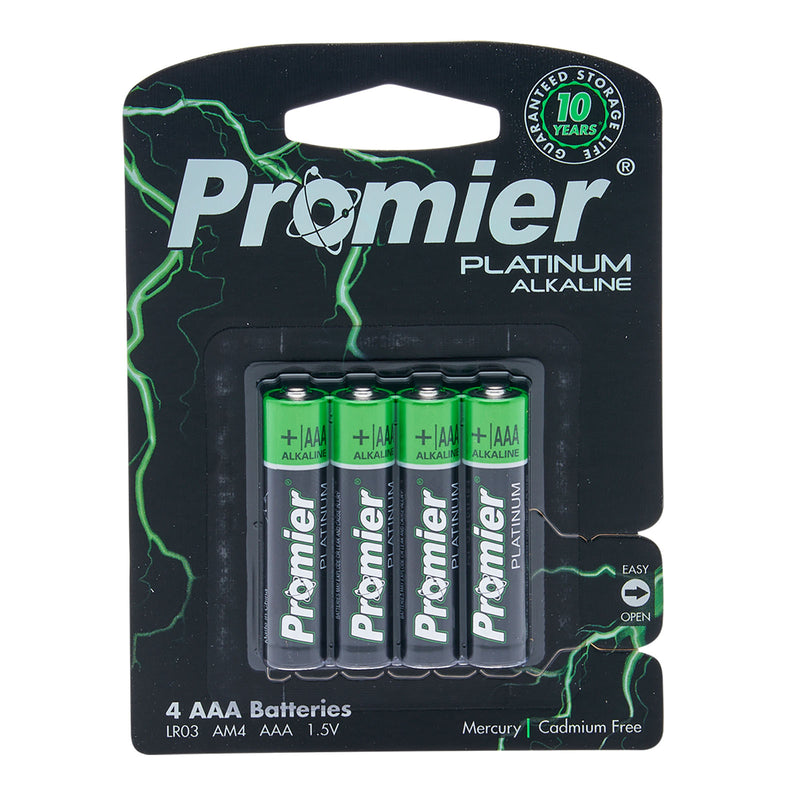 Promier® AAA Platinum Alkaline Battery 4 Pack