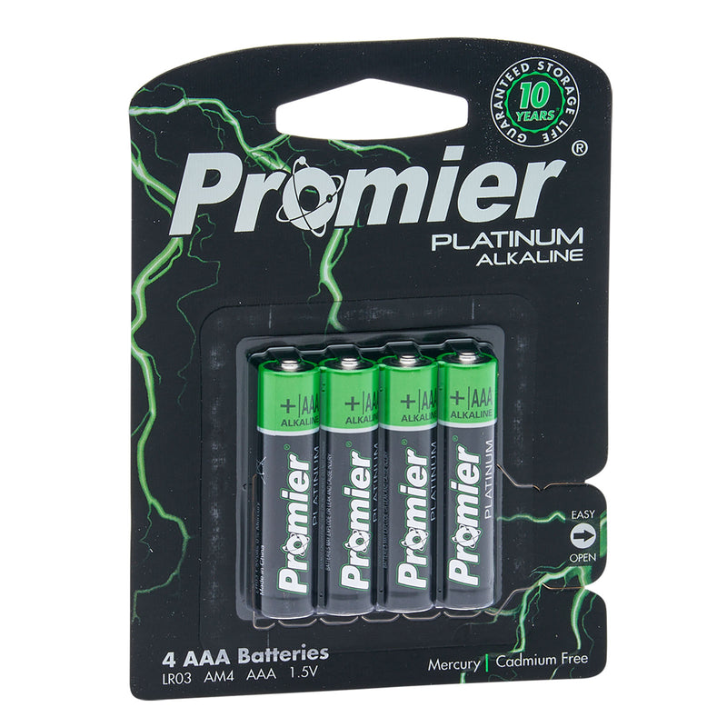 Promier® AAA Platinum Alkaline Battery 4 Pack