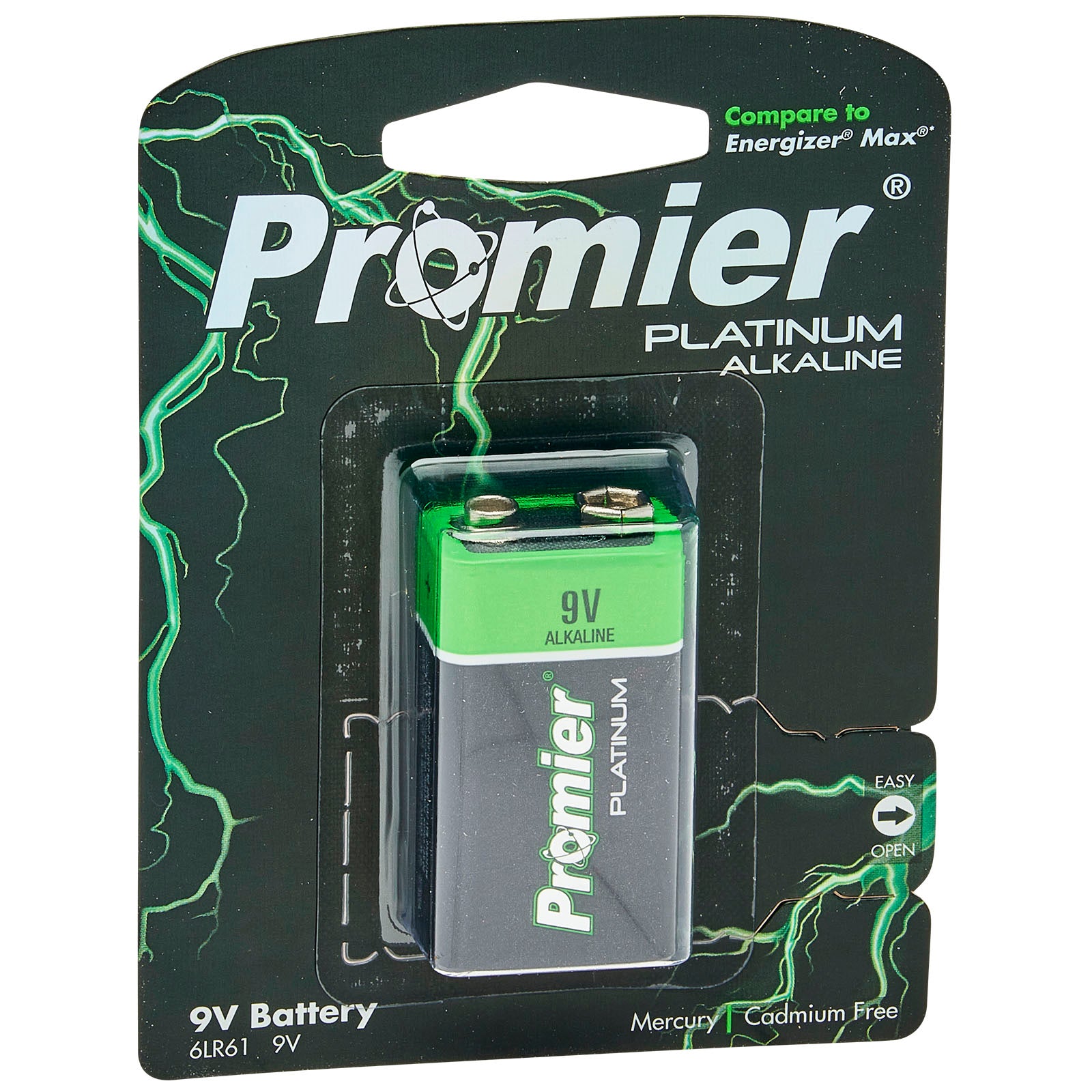 Promier Premium 9 Volt Alkaline Battery