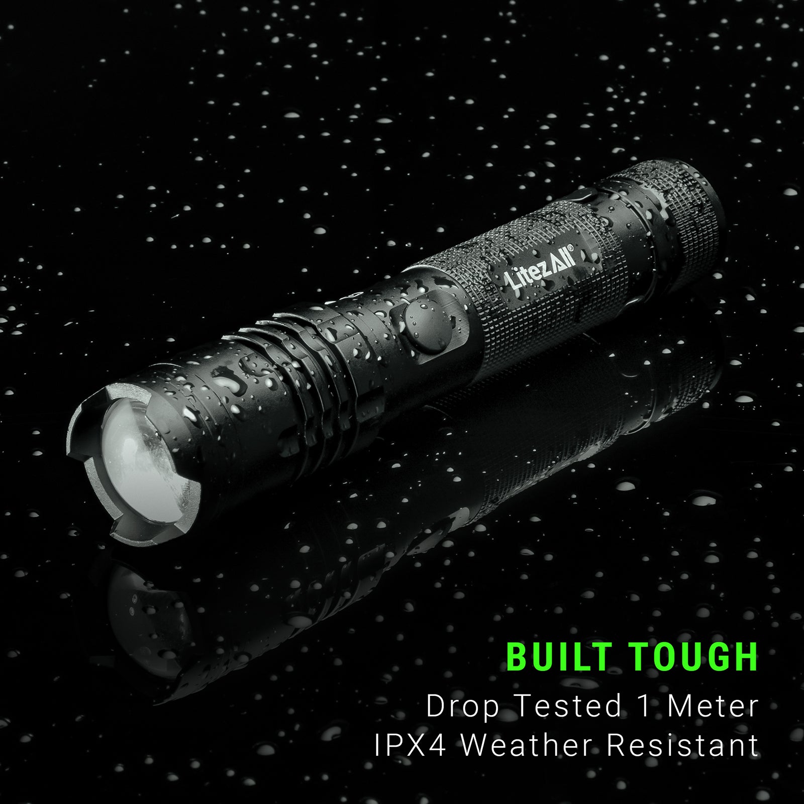 LitezAll® 1000 Lumen Rechargeable Tactical Flashlight - LitezAll - Tactical Flashlights - 3