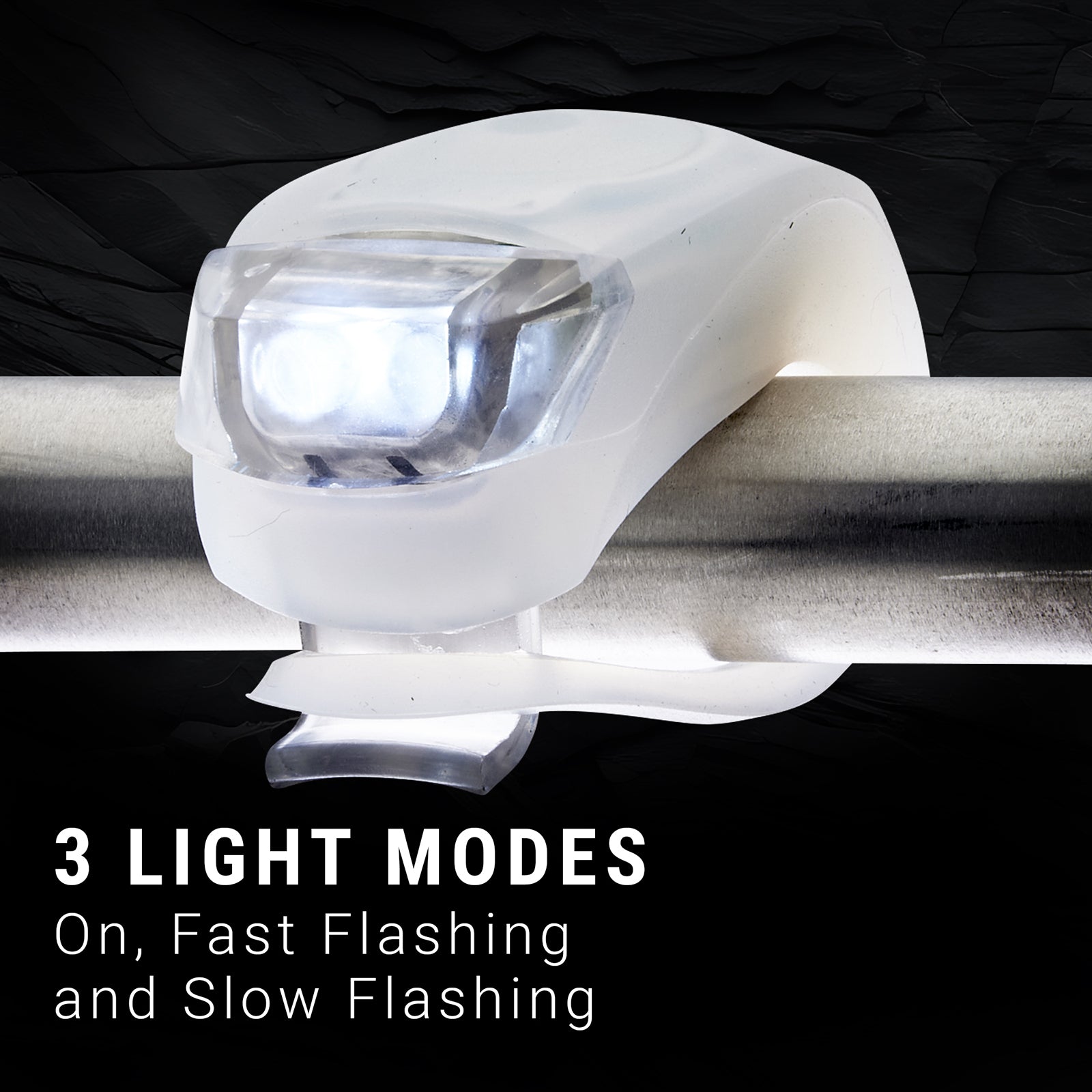 LitezAll LED Silicone Bike Safety Lights Headlight and Tail Light