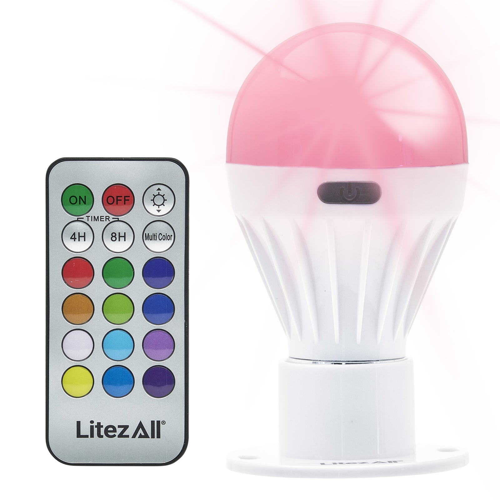 LitezAll Remote Control Color Changing PortaBulb - LitezAll