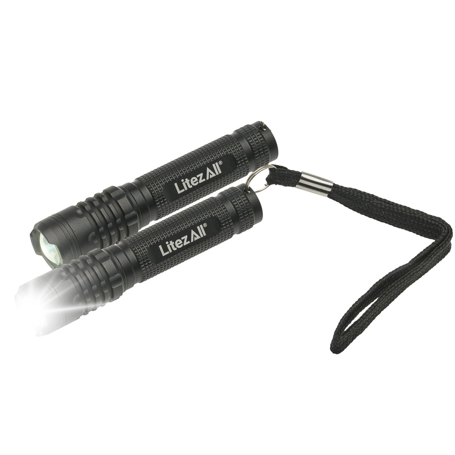 LitezAll 120 Lumen Compact Tactical Flashlight 2 Pack - LitezAll