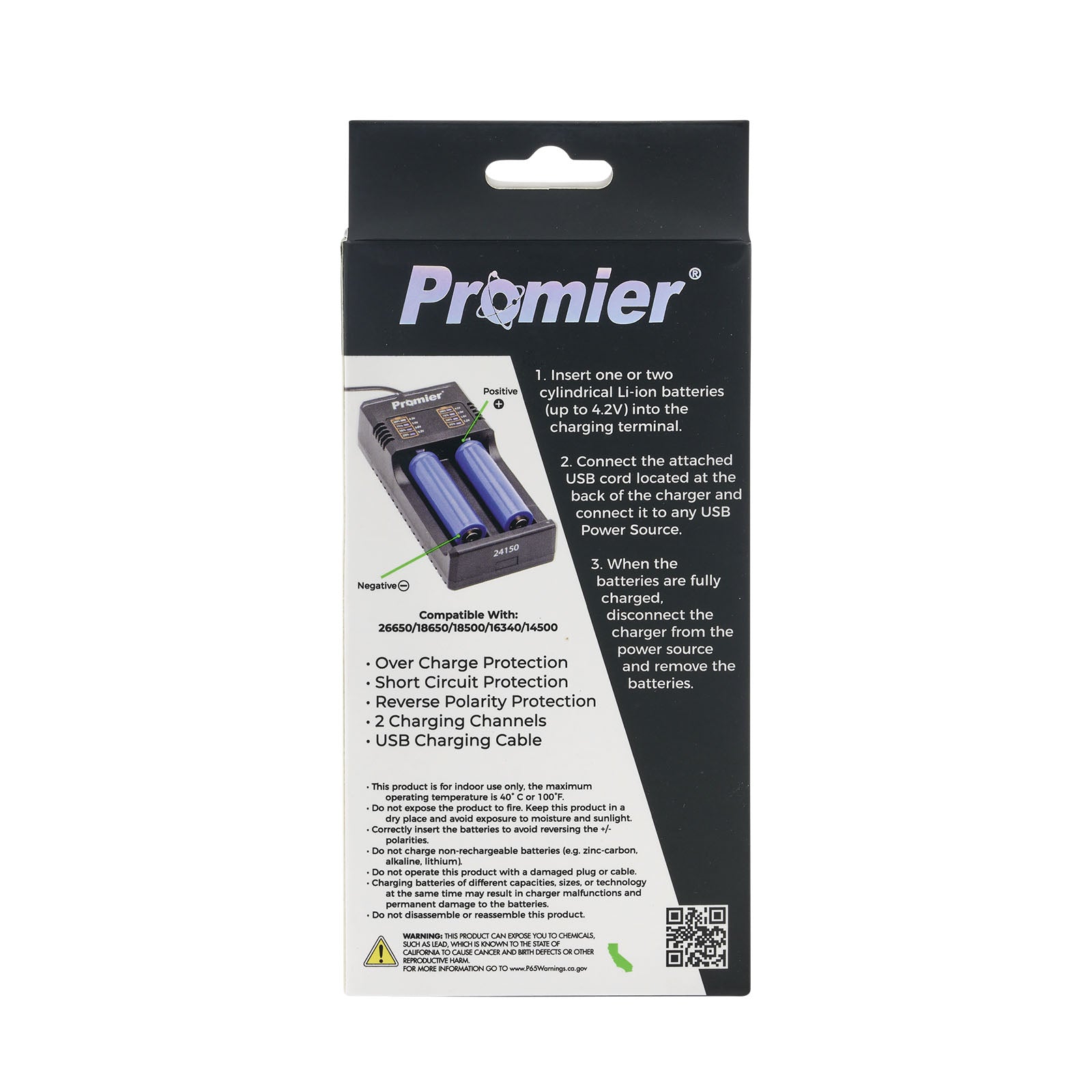 24150 - P-2BAYCH-6-24 Promier Rechargeable Battery Charger