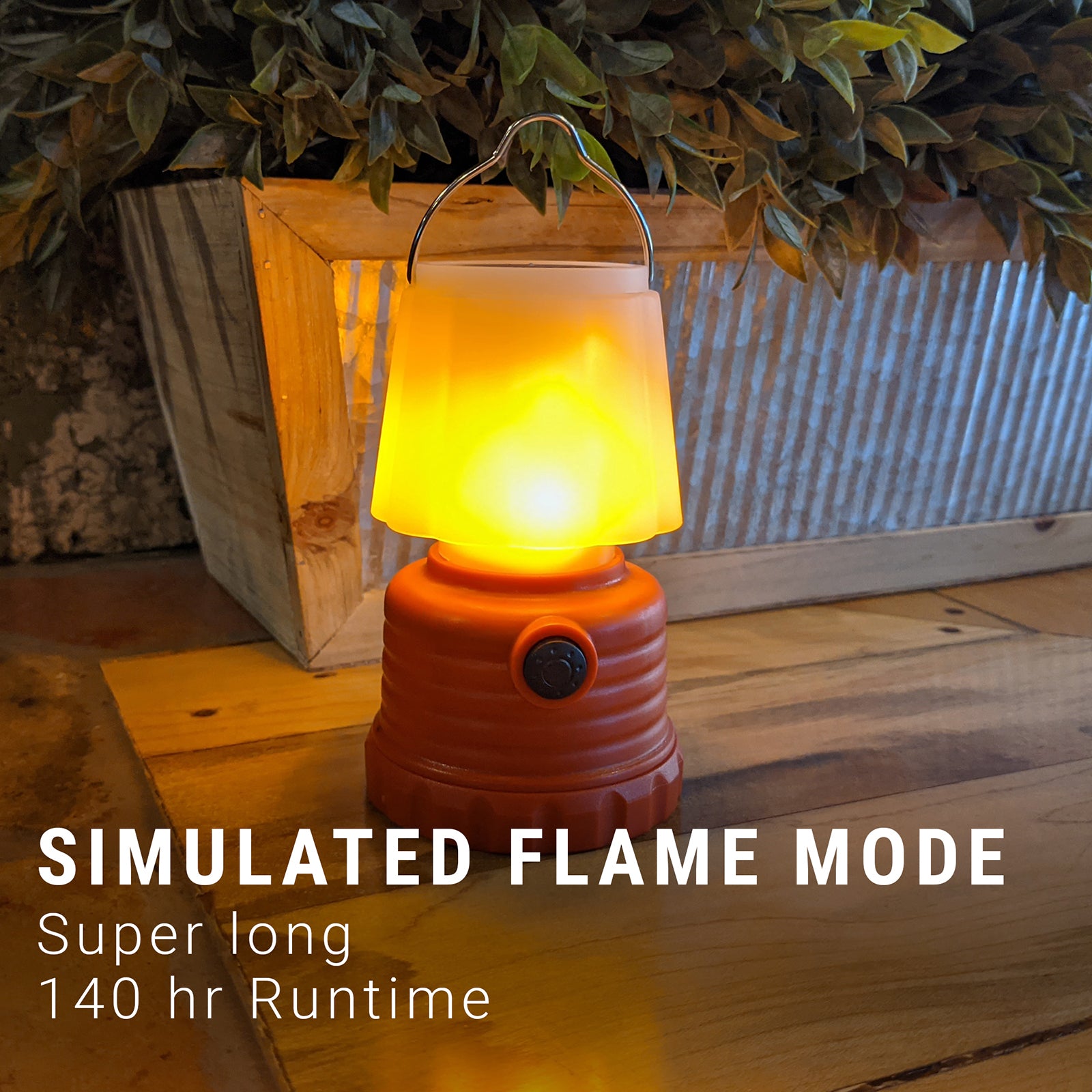 LitezAll Mini Lantern with White or Simulated Flame - LitezAll