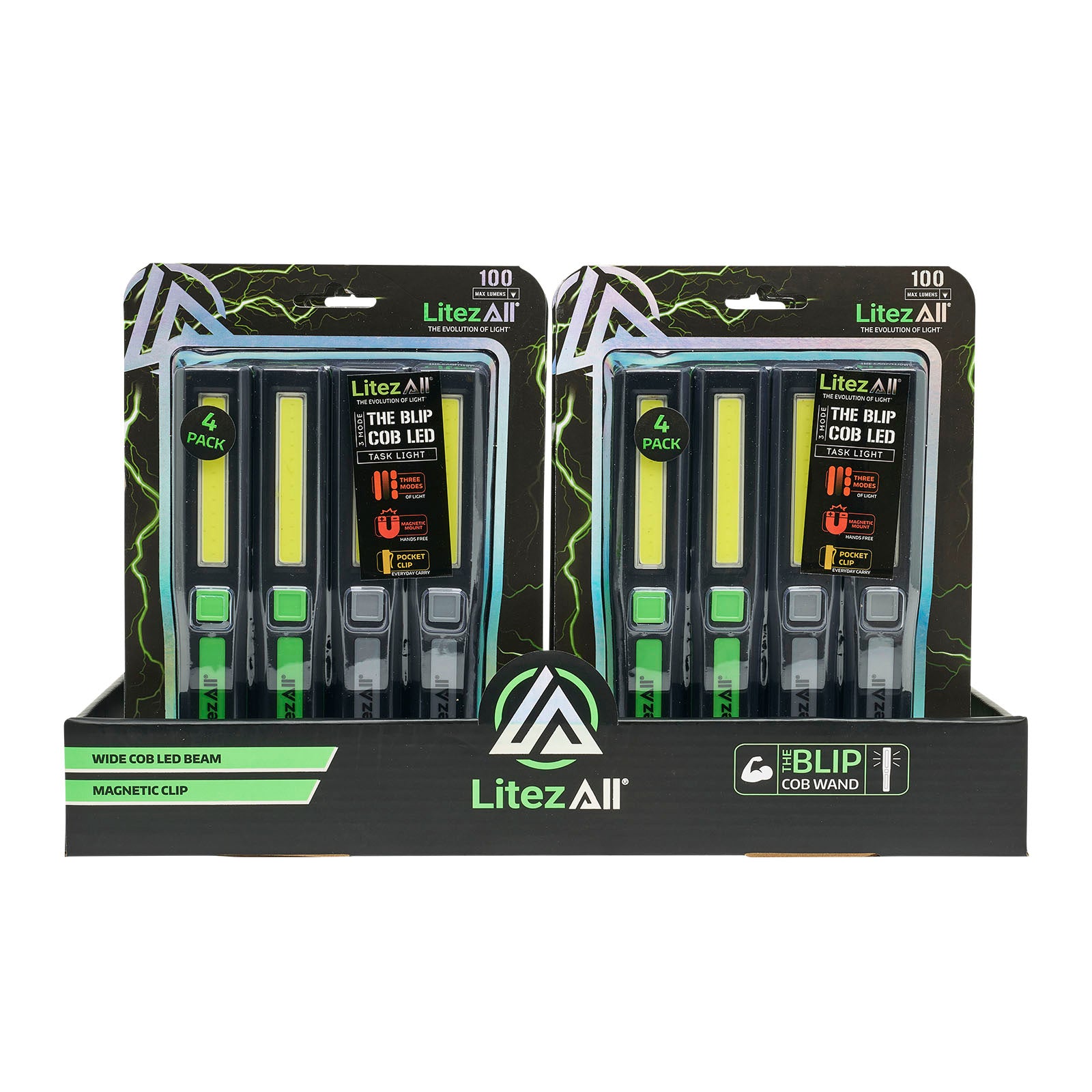 LitezAll COB LED Blip Compact Work Light 4 Pack - LitezAll - 30