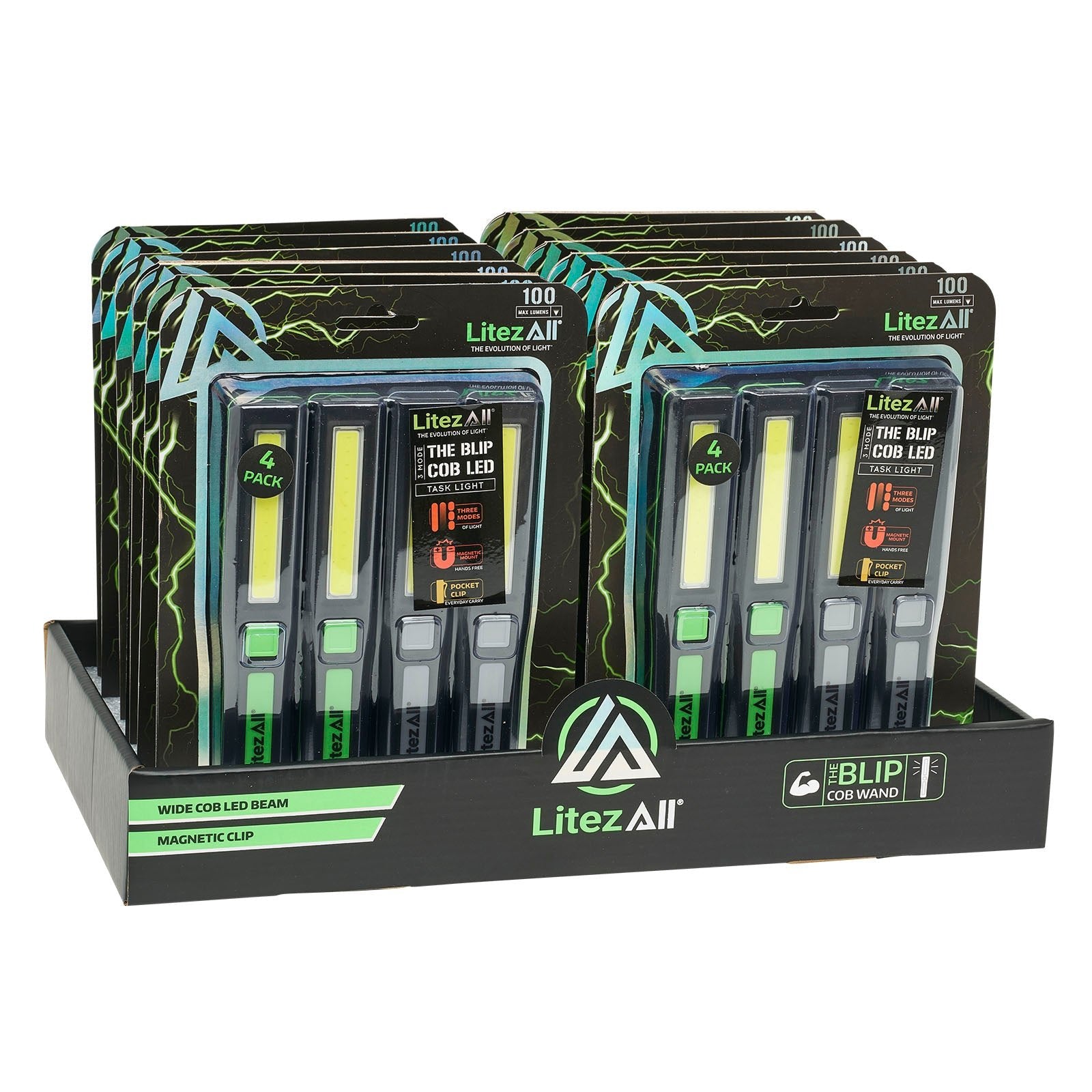 LitezAll COB LED Blip Compact Work Light 4 Pack - LitezAll - 32